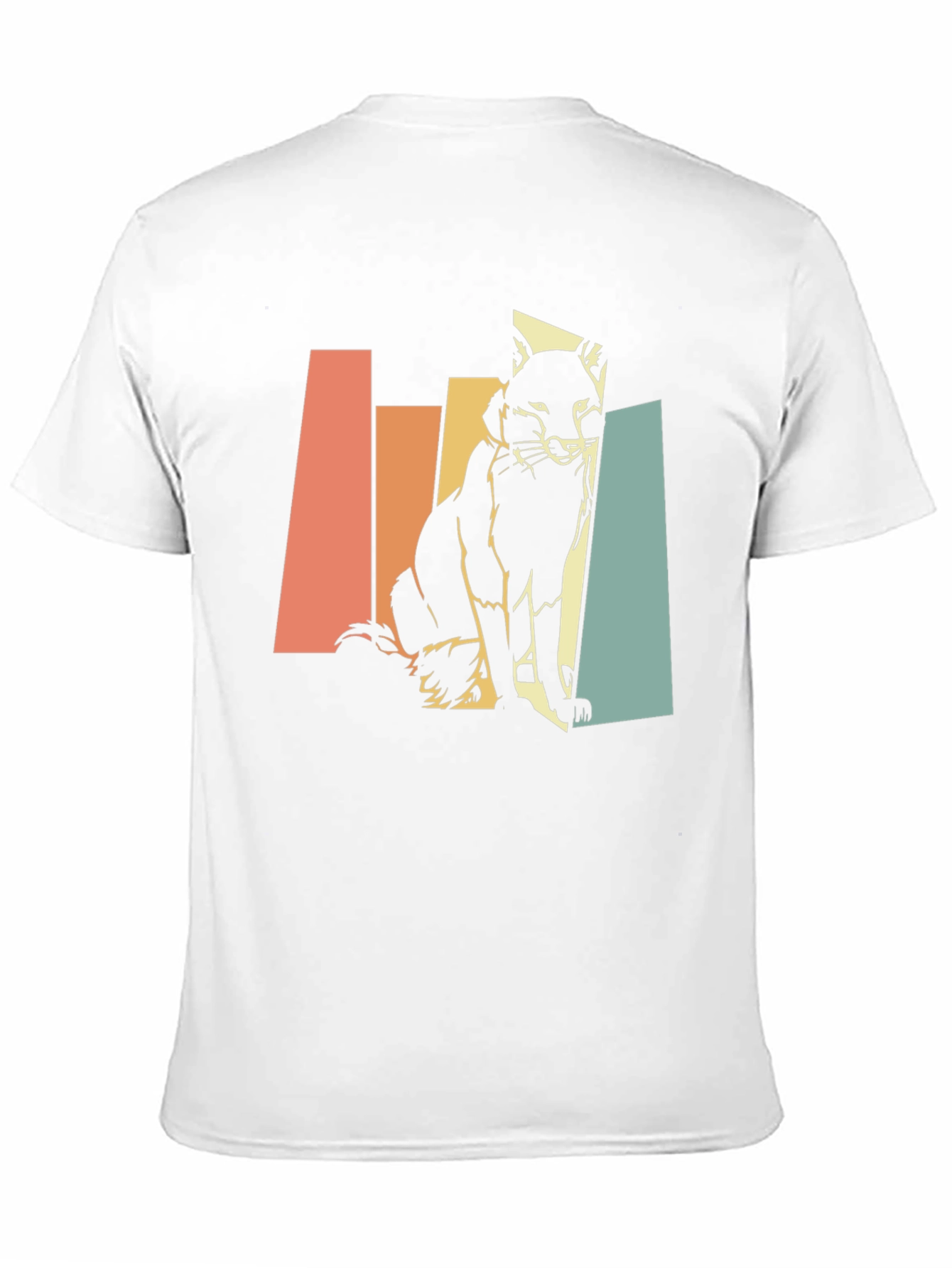 Black Retro Fox Graphic Tee - Unisex Black T-Shirt view 11