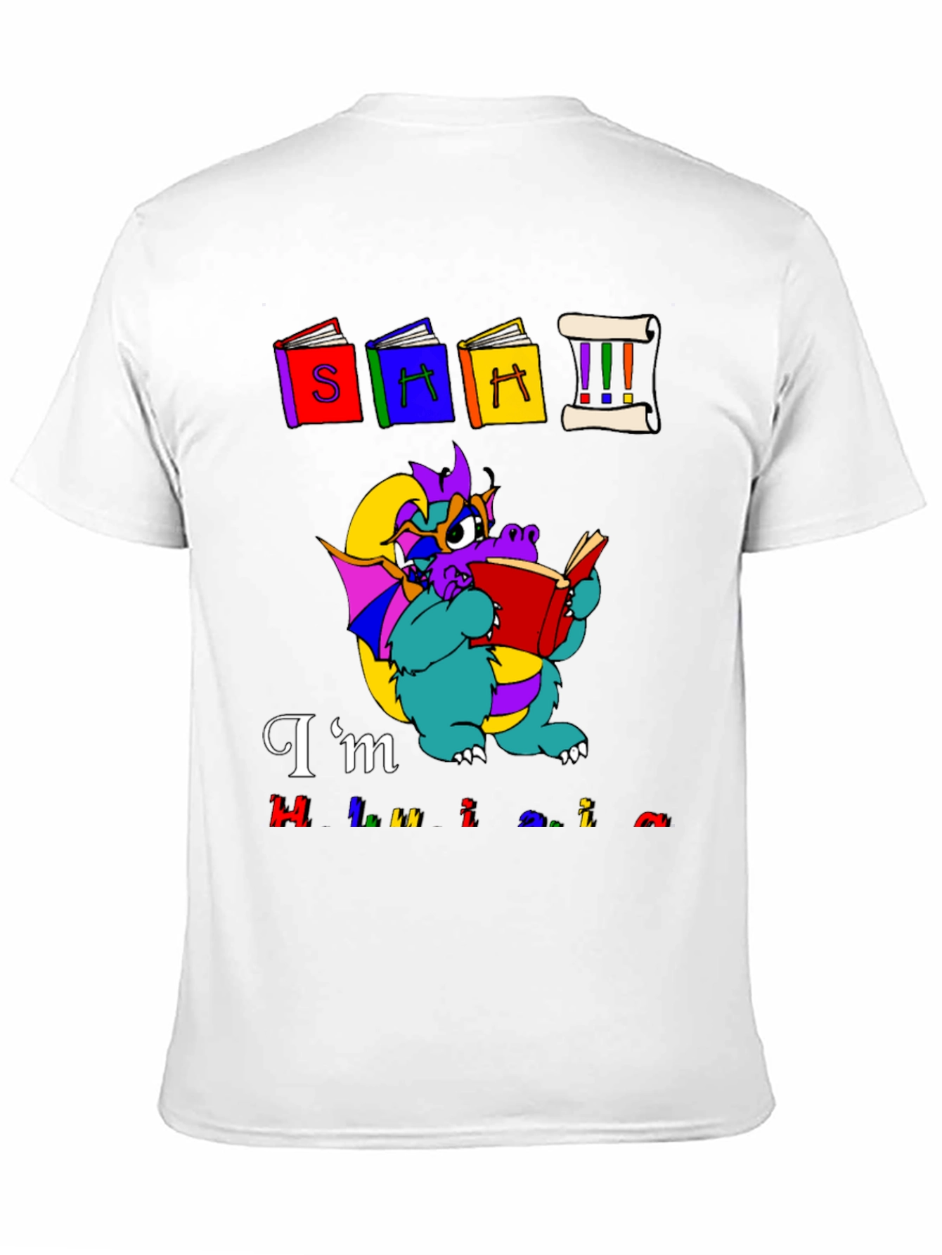 Black Book Dragon Graphic Tee - I'm Hilarious T-Shirt view 11