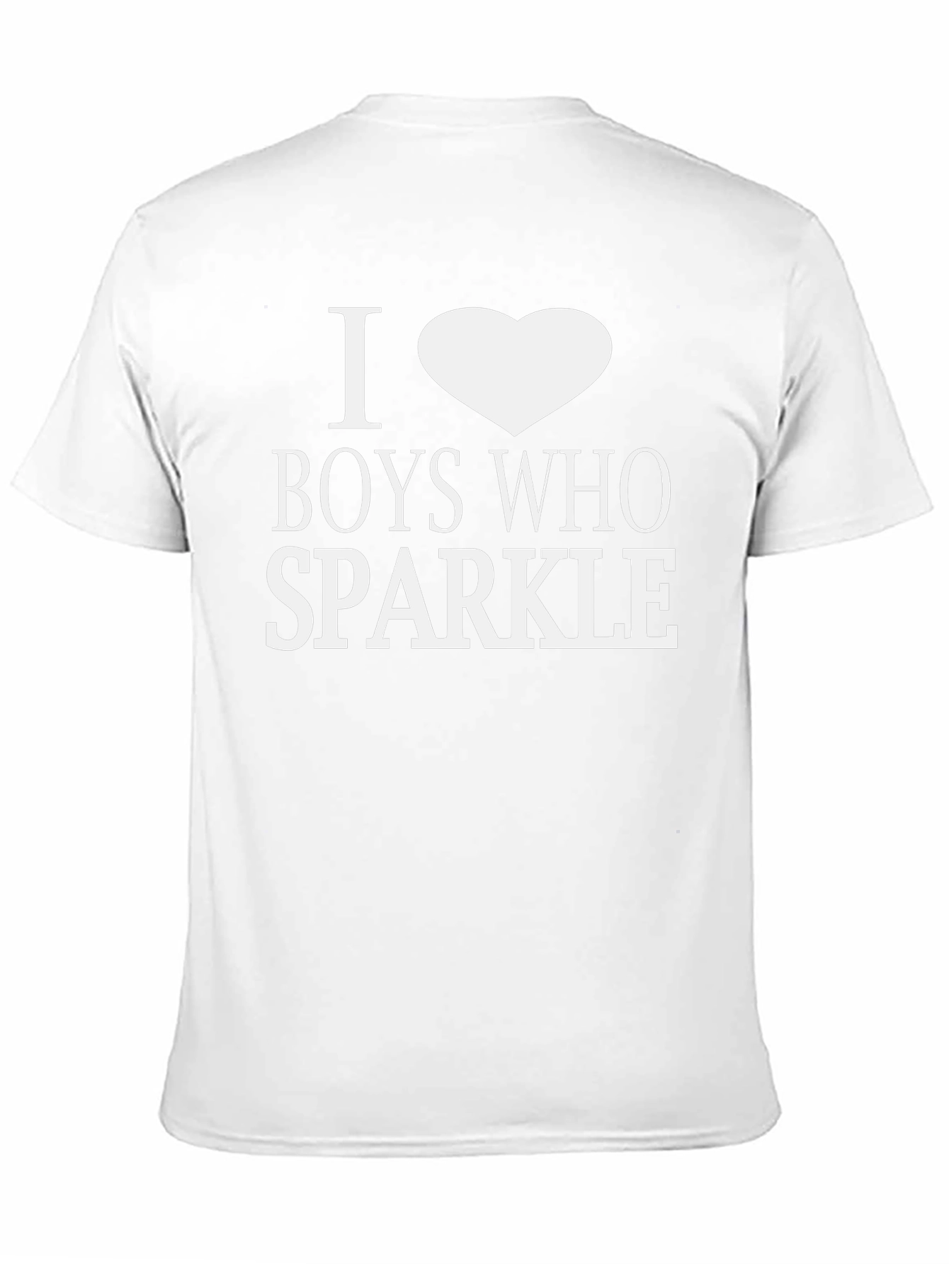 Black I Heart Boys Who Sparkle T-Shirt - Black view 11