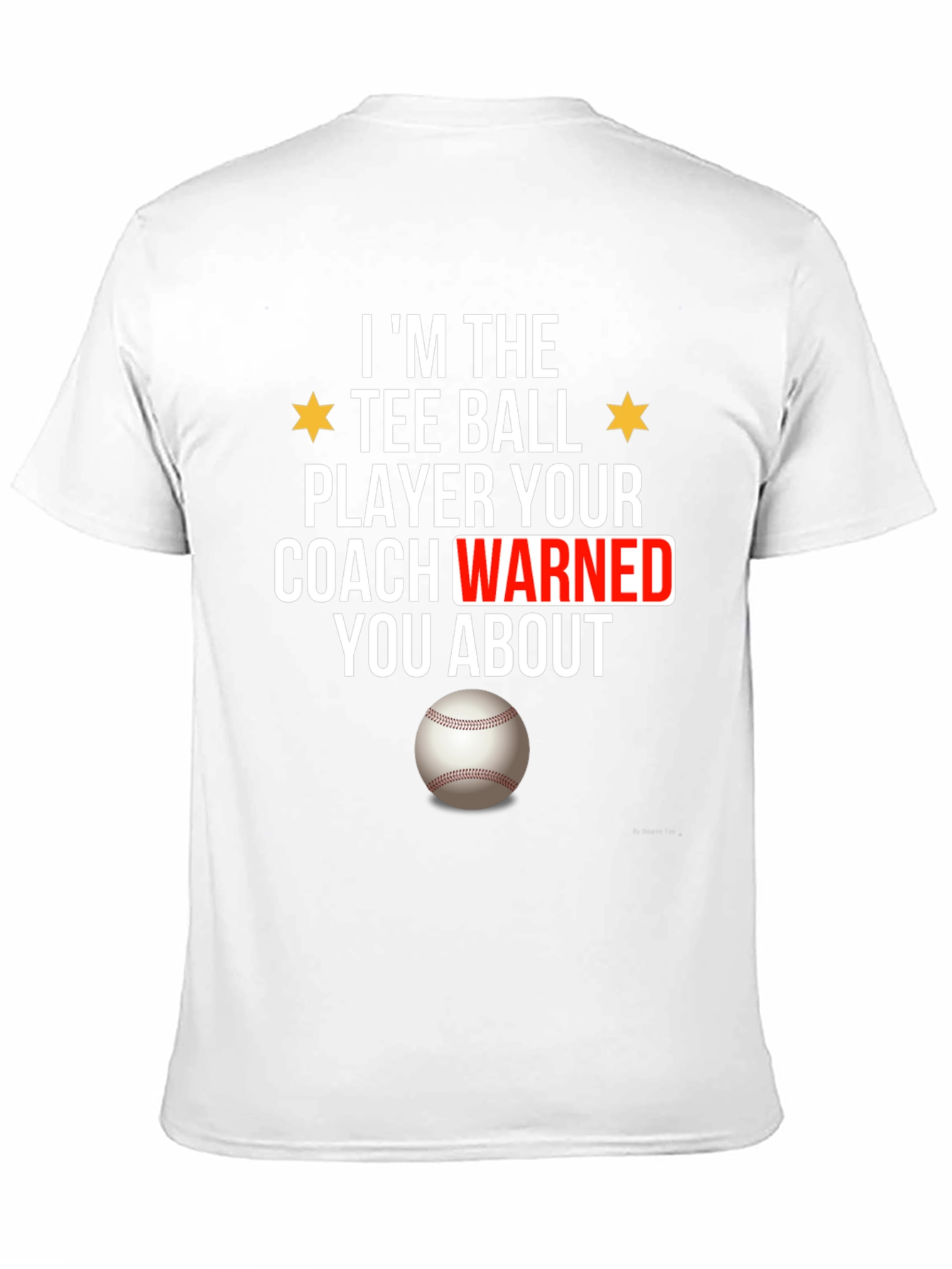 Black Tee Ball Player Funny Graphic T-Shirt view 11