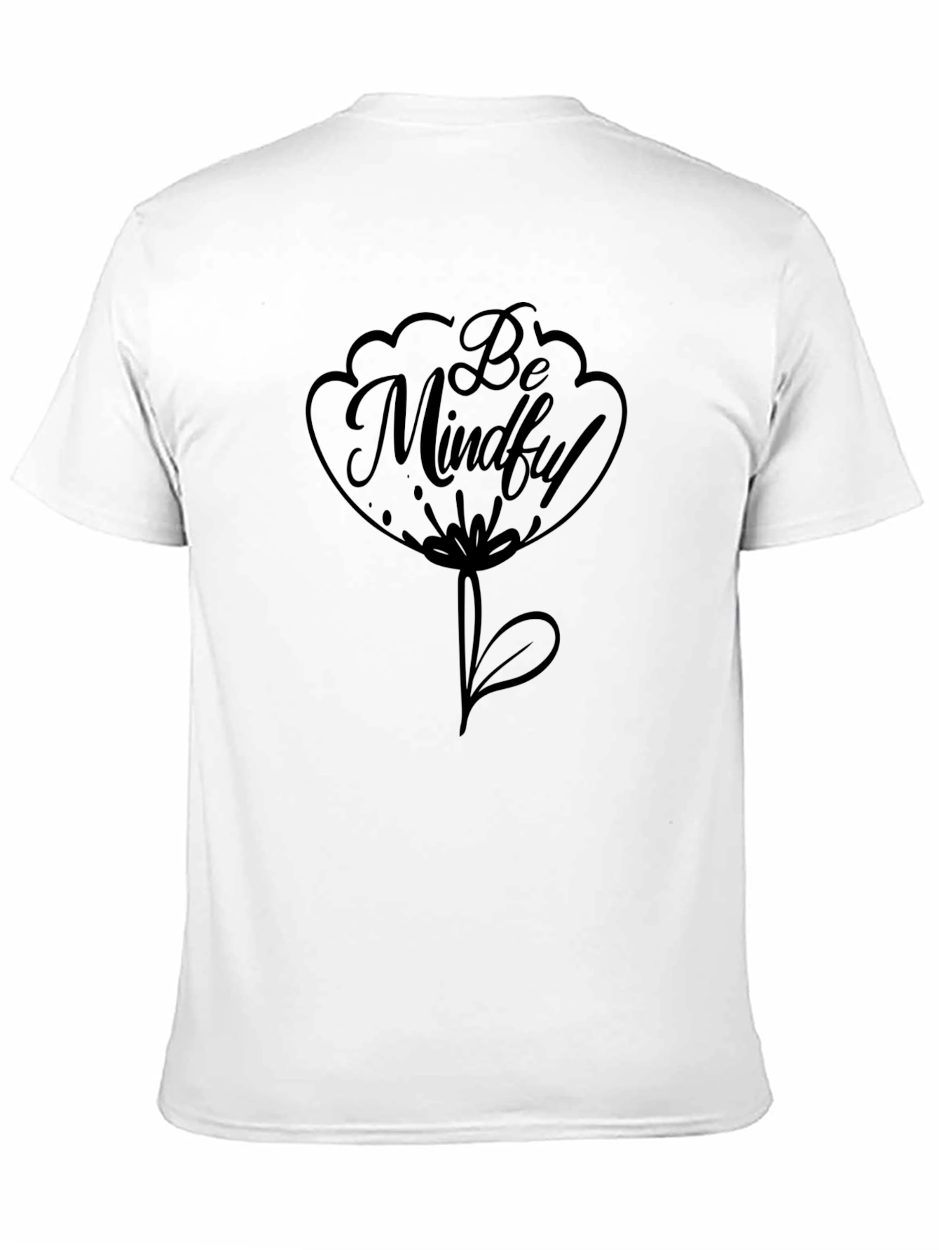 Black Be Mindful Black Graphic Tee view 11