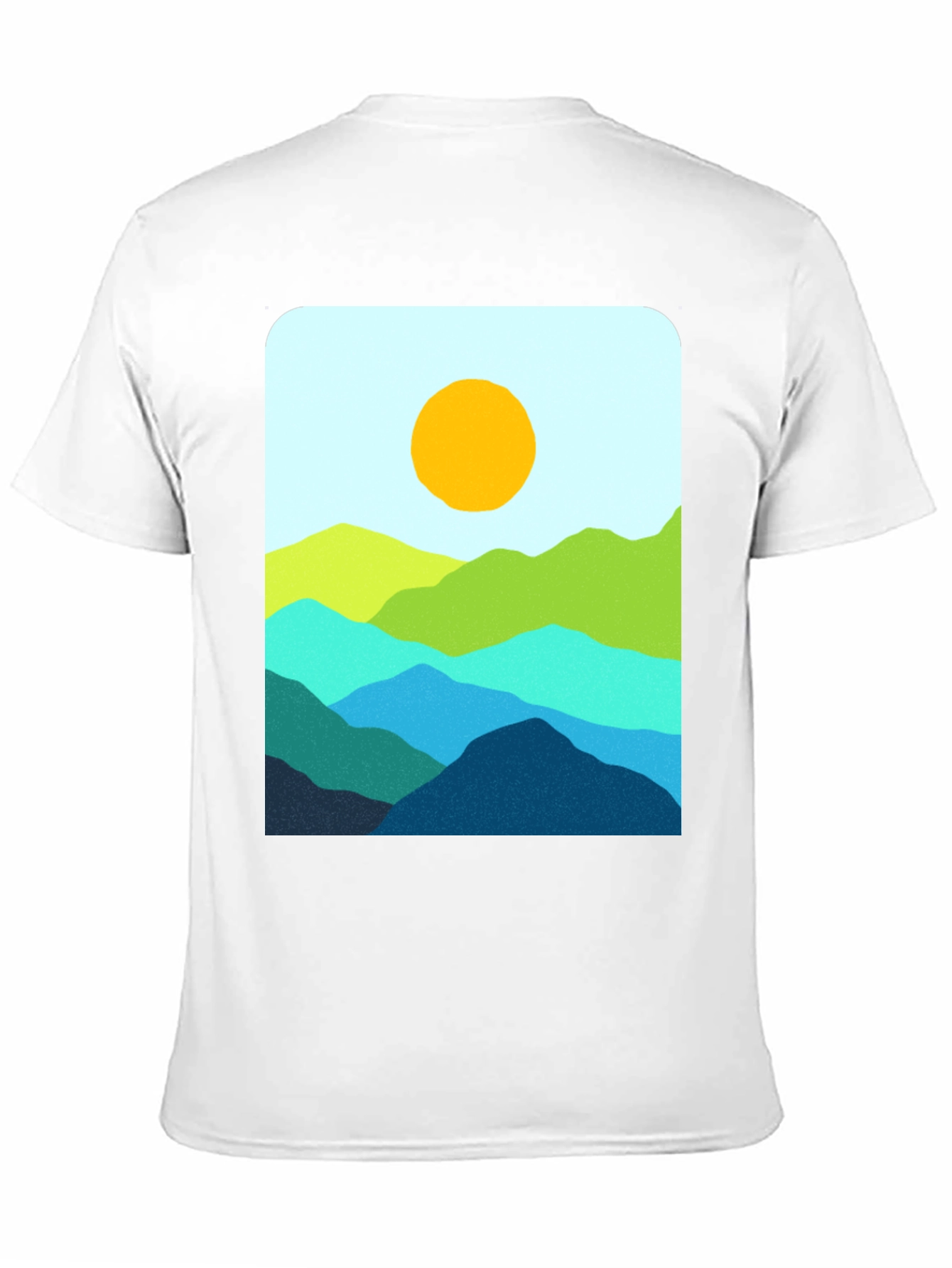 Black Mountainscape Graphic T-Shirt - Stylish Nature Design view 11