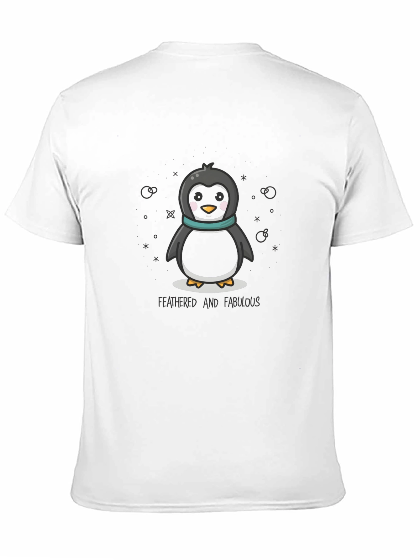 Black Cute Penguin Graphic Tee view 11