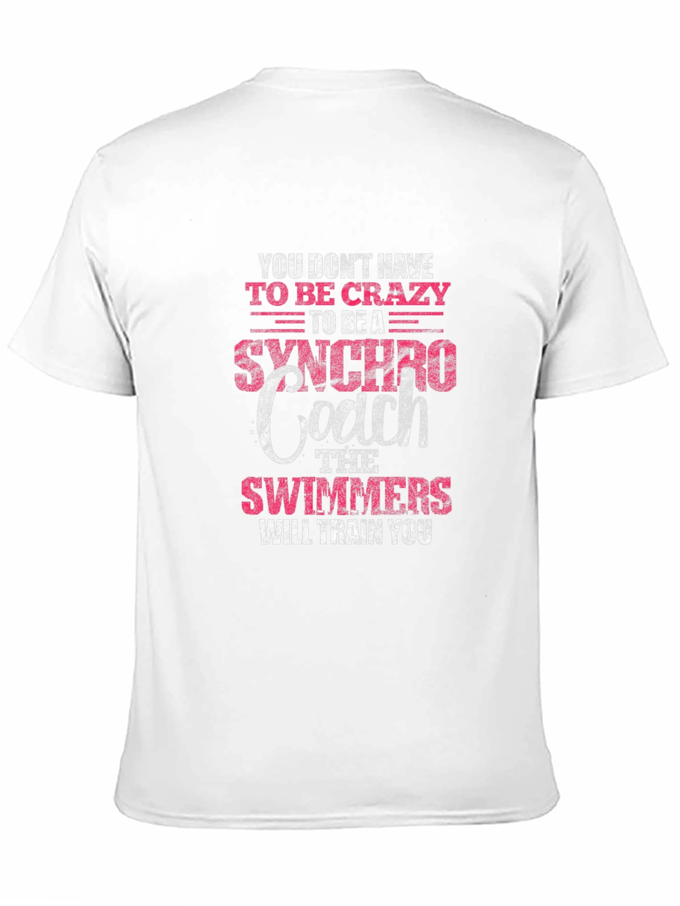 Black Synchronized Swimming Coach T-Shirt view 11