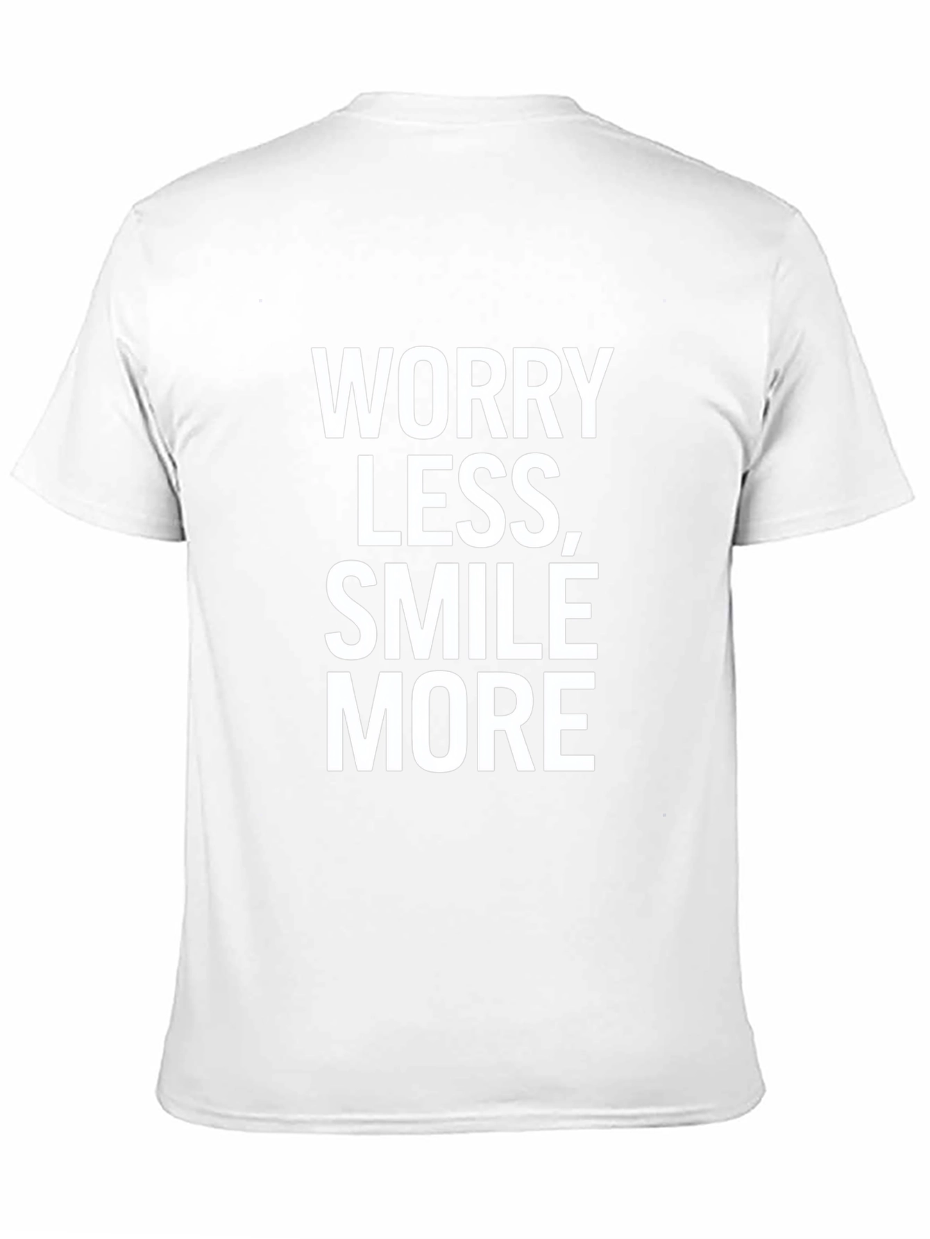 Black Worry Less Smile More Graphic Tee - Black view 11