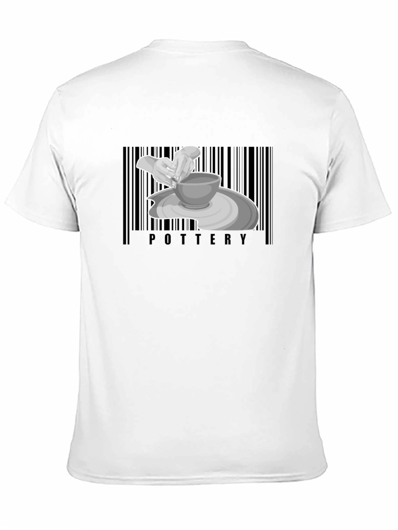 Black Pottery Wheel Graphic Tee - Unisex Cotton T-Shirt view 11