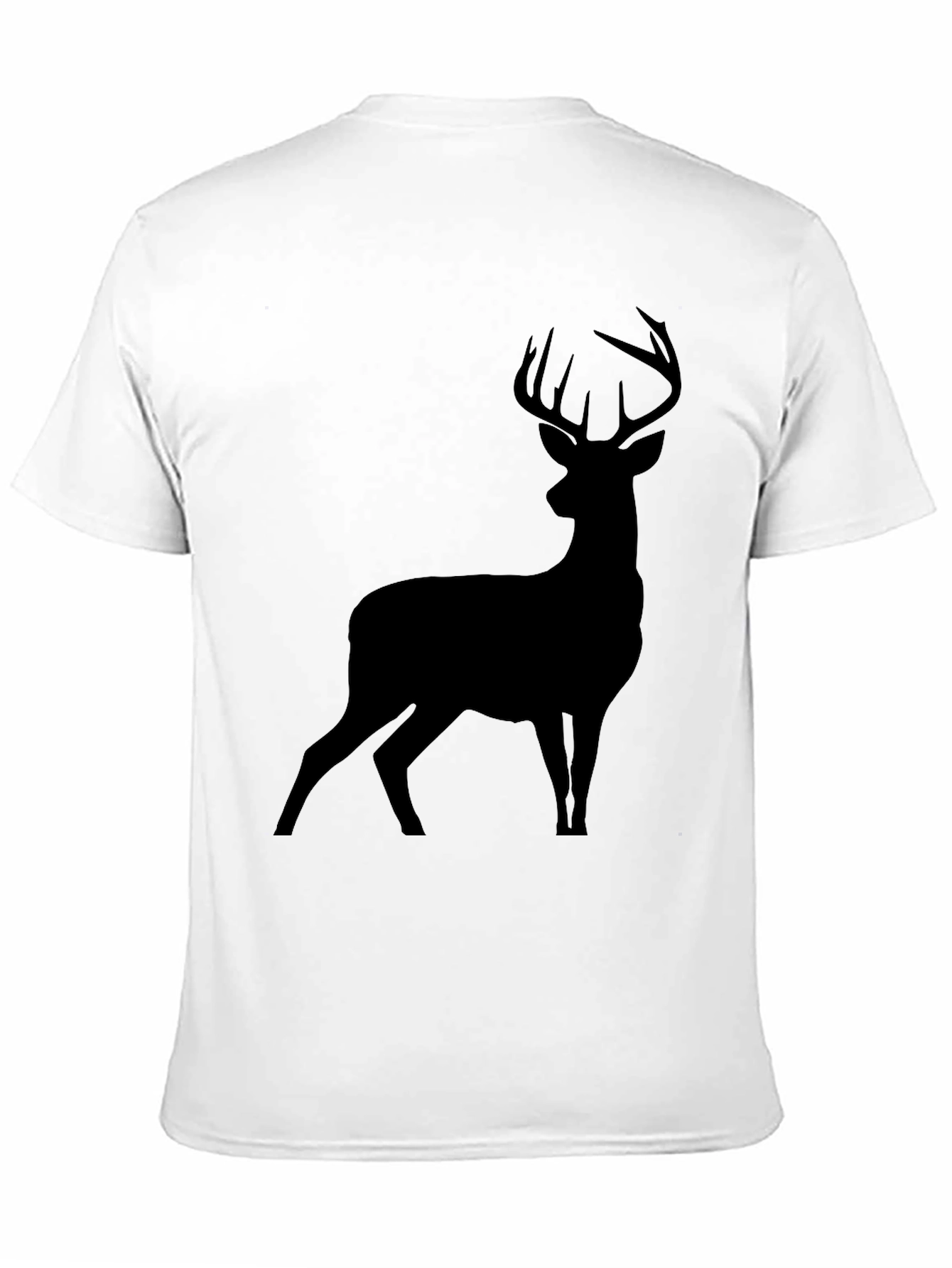 Black Black Deer Silhouette Graphic T-Shirt view 11