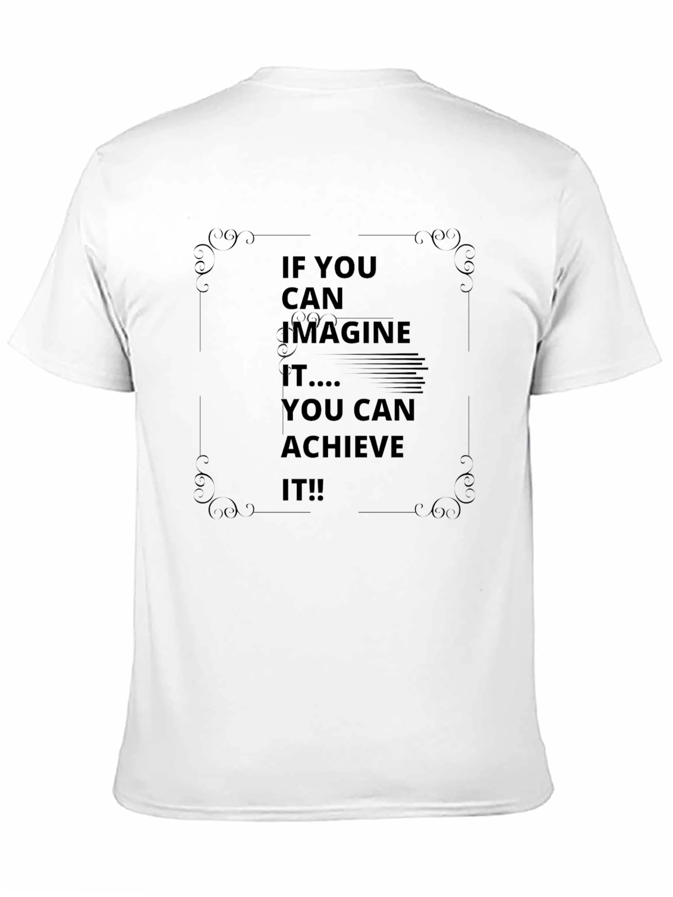 Black Inspirational Graphic Tee - Achieve It! view 11