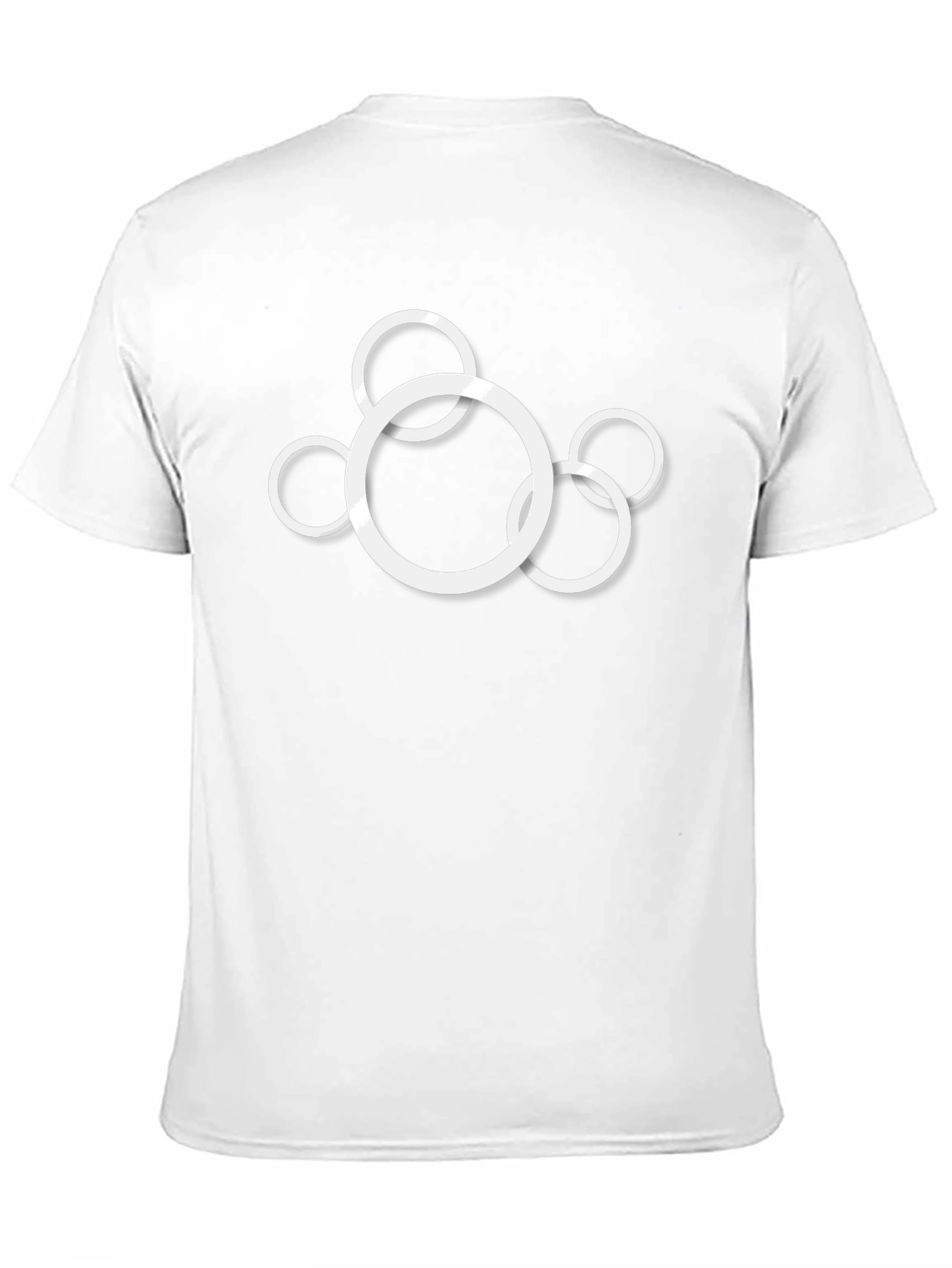 Modern Circle Graphic Black T-Shirt - 11