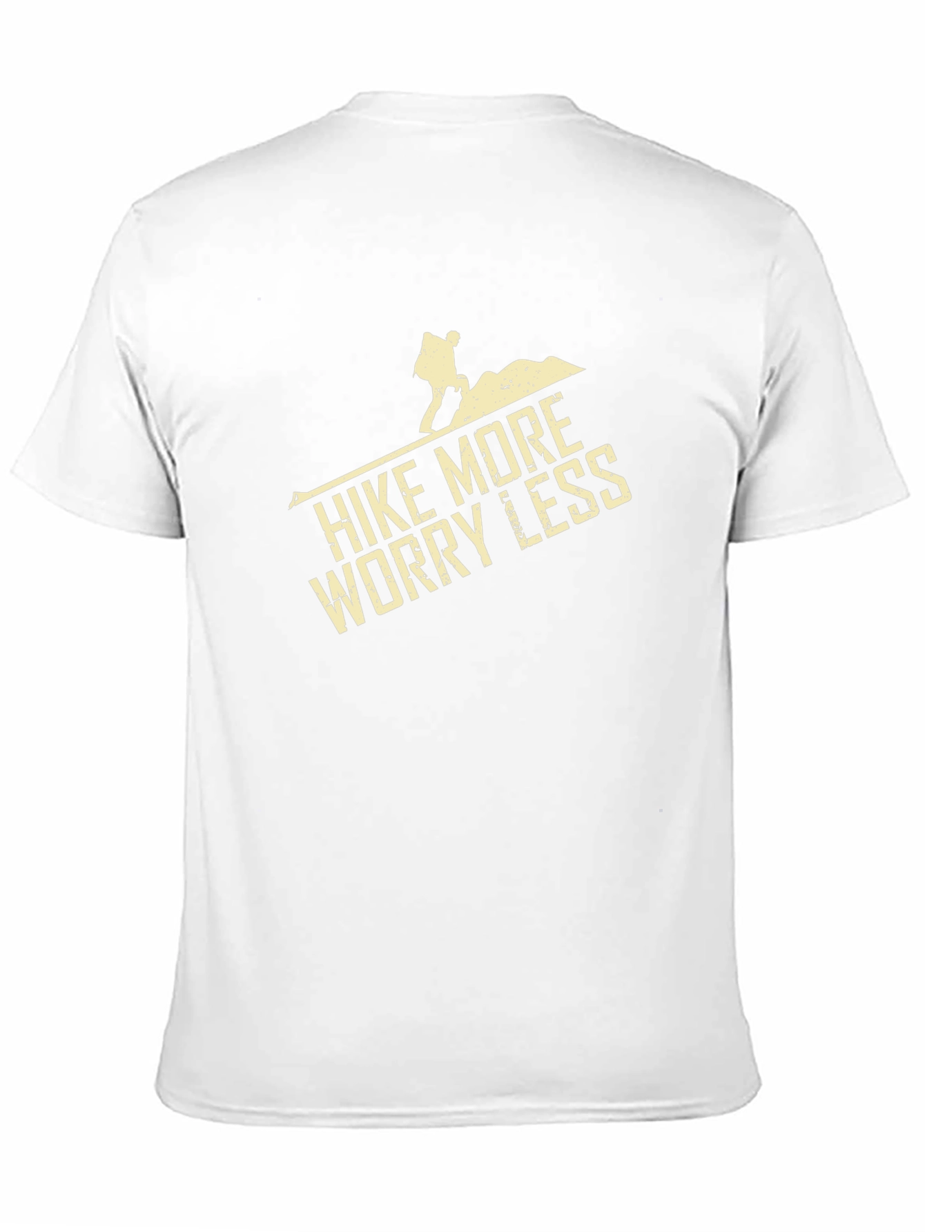 Black Hike More Worry Less T-Shirt, Outdoor Adventure view 11