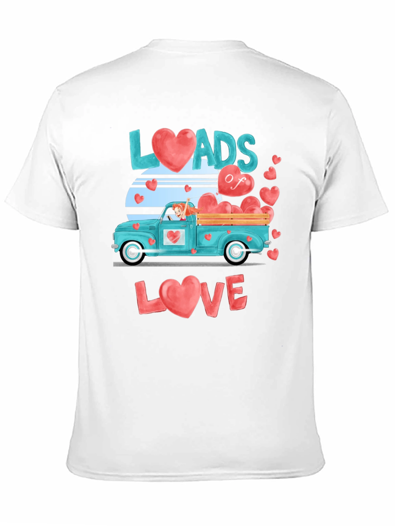 Black Loads of Love Valentine's Day Graphic Tee view 11