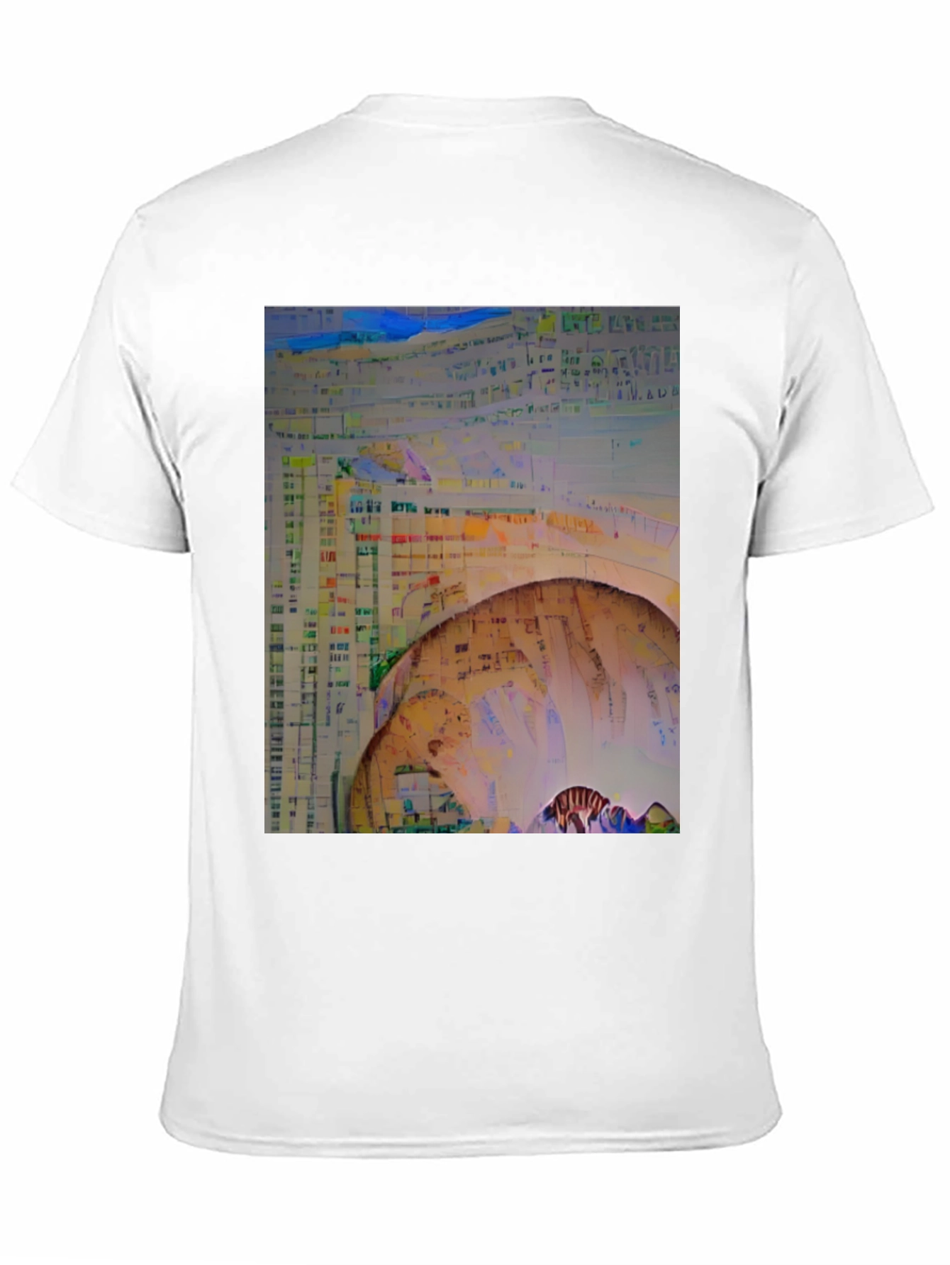 Black Abstract Art Black T-Shirt view 11