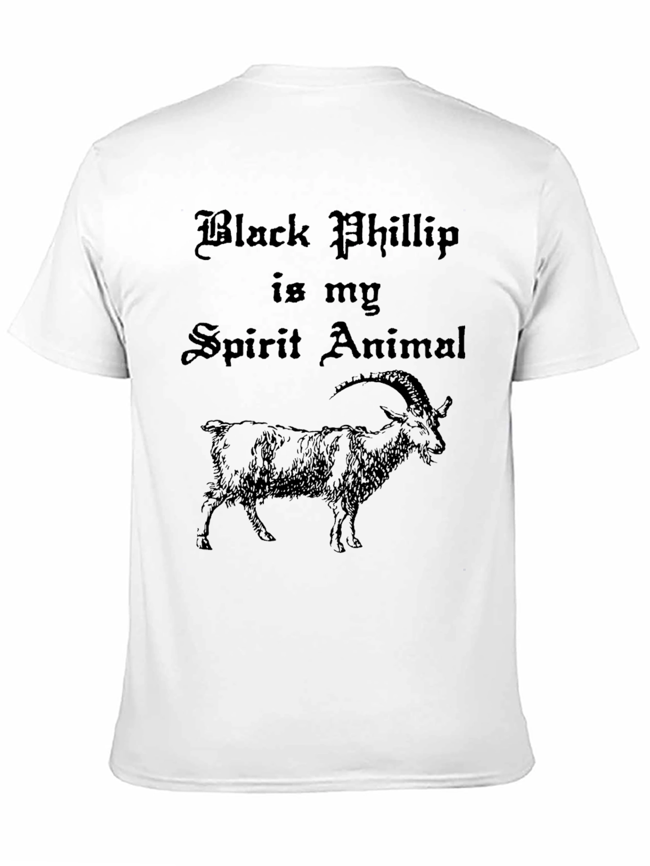 Black Black Phillip Spirit Animal Graphic T-Shirt view 11