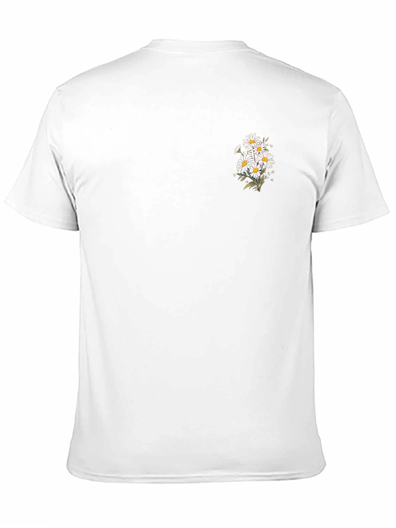 Black Black T-Shirt with Daisy Graphic view 11