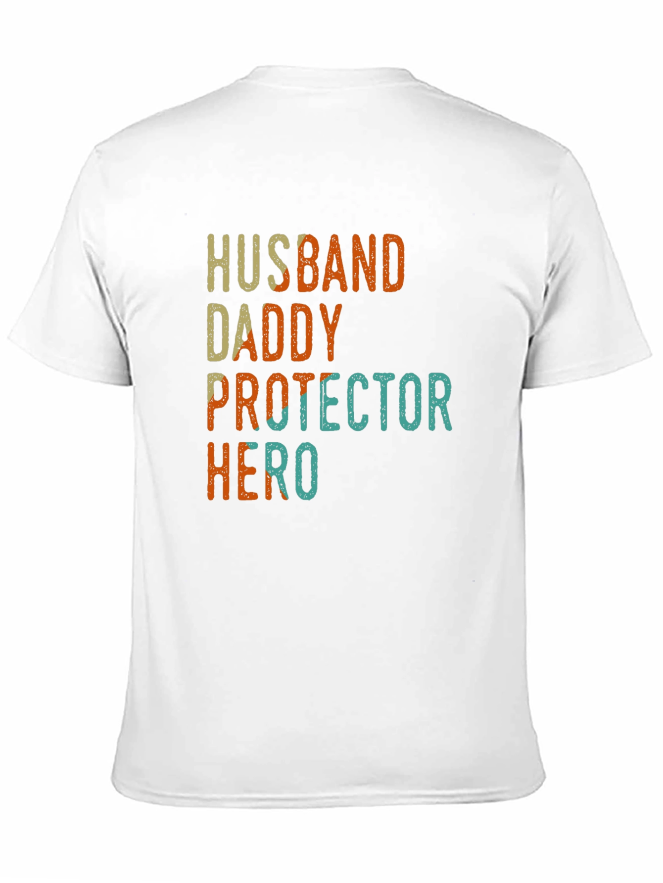 Black Husband Daddy Protector Hero Graphic T-Shirt view 11