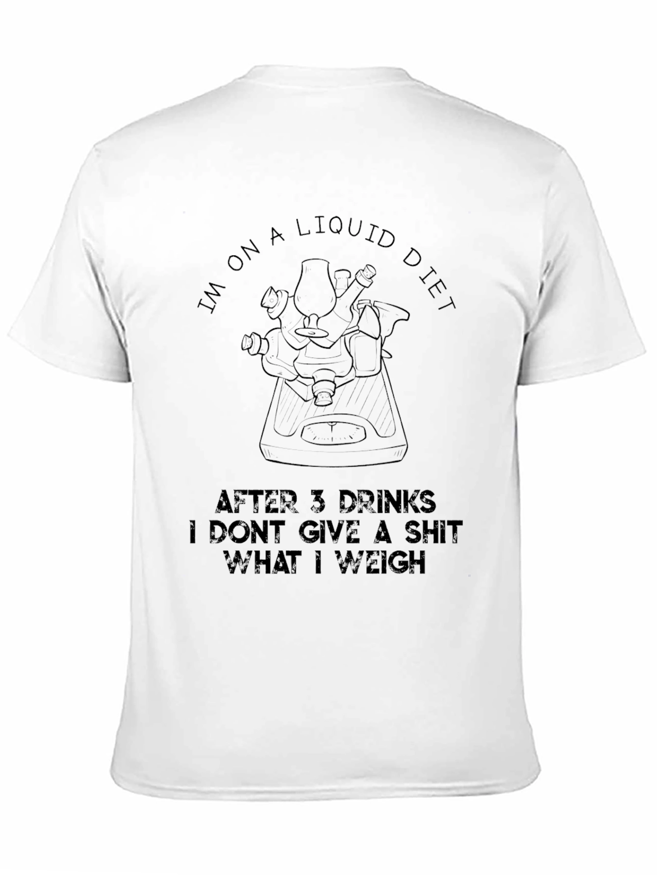Black Liquid Diet T-Shirt - Funny Drinking Shirt view 11