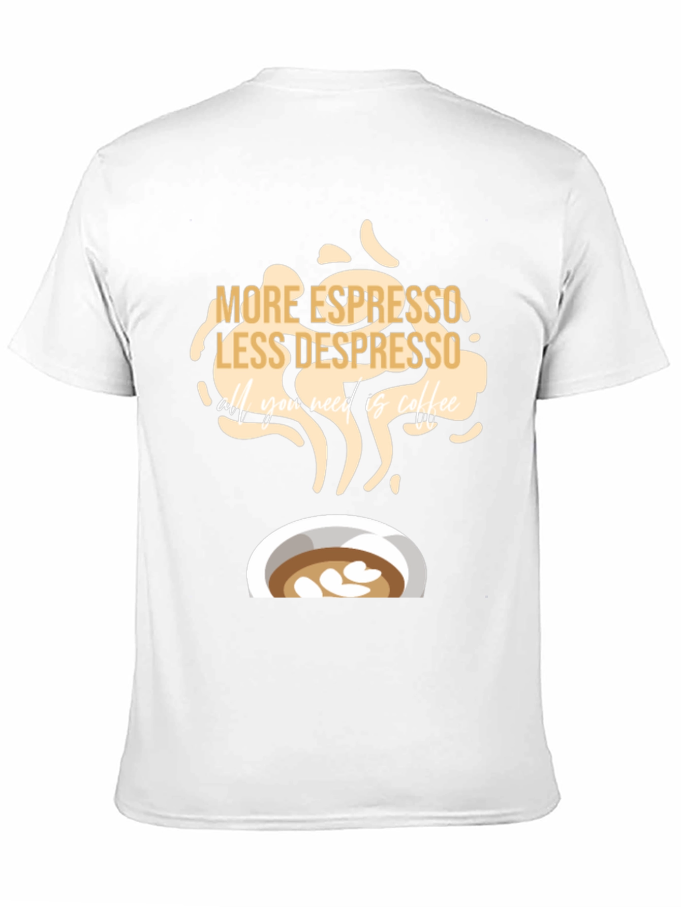 Black Espresso Depresso Coffee T-Shirt - Black view 11