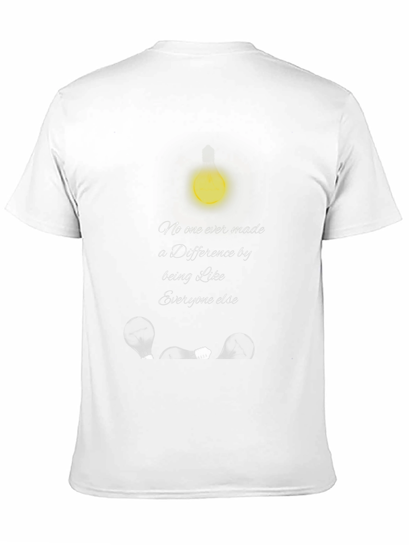 Black Inspirational T-Shirt: Be the Light, Be Different view 11