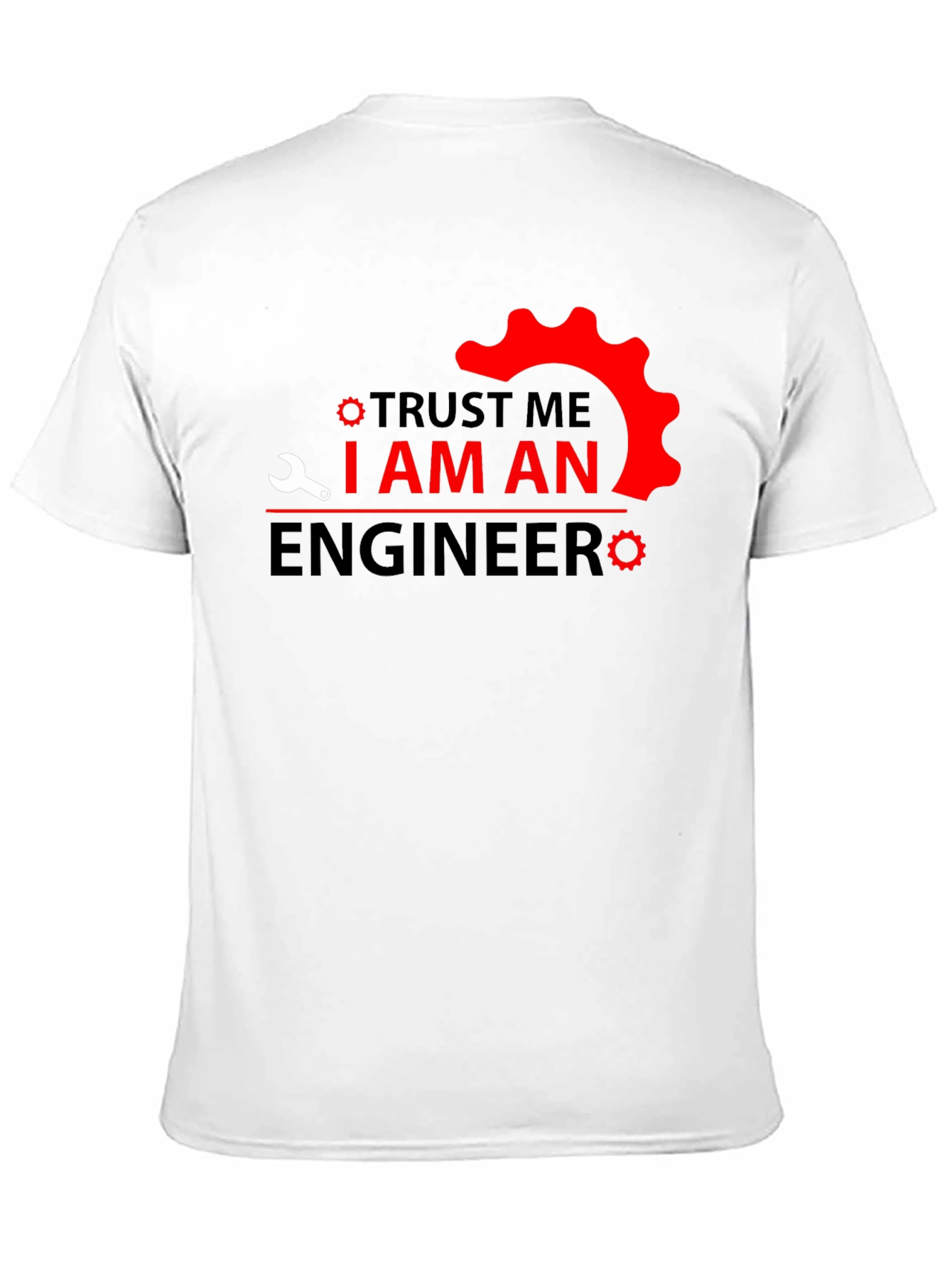 Black Trust Me I am An Engineer T-Shirt - Black view 11