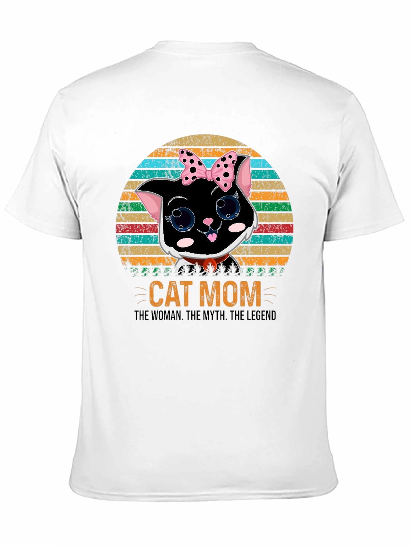 Cat Mom T-Shirt - The Woman, The Myth, The Legend - 11