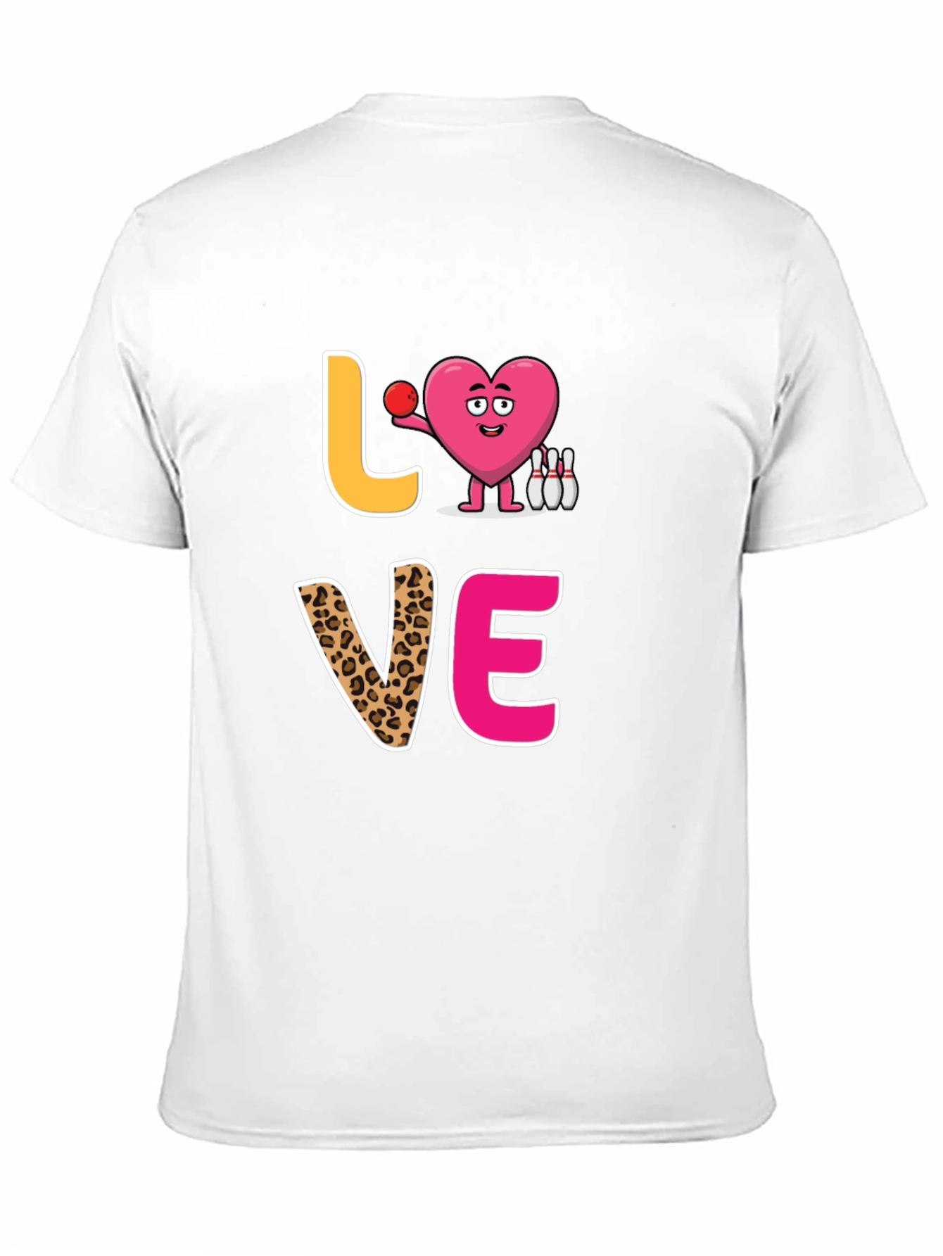 Black Love Bowling Graphic T-Shirt view 11