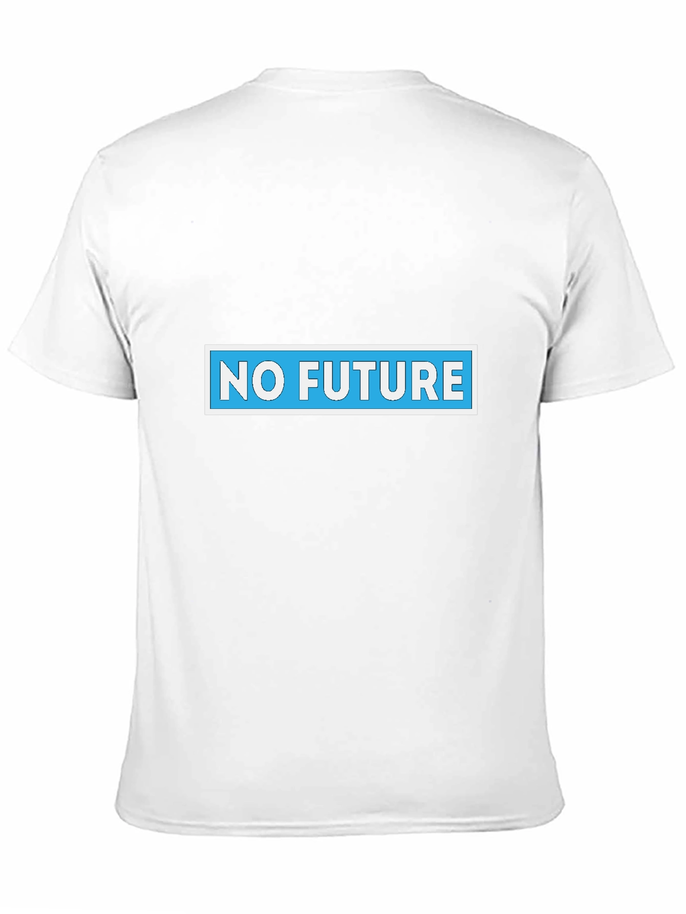 Black No Future Graphic Tee - Black Cotton Blend view 11