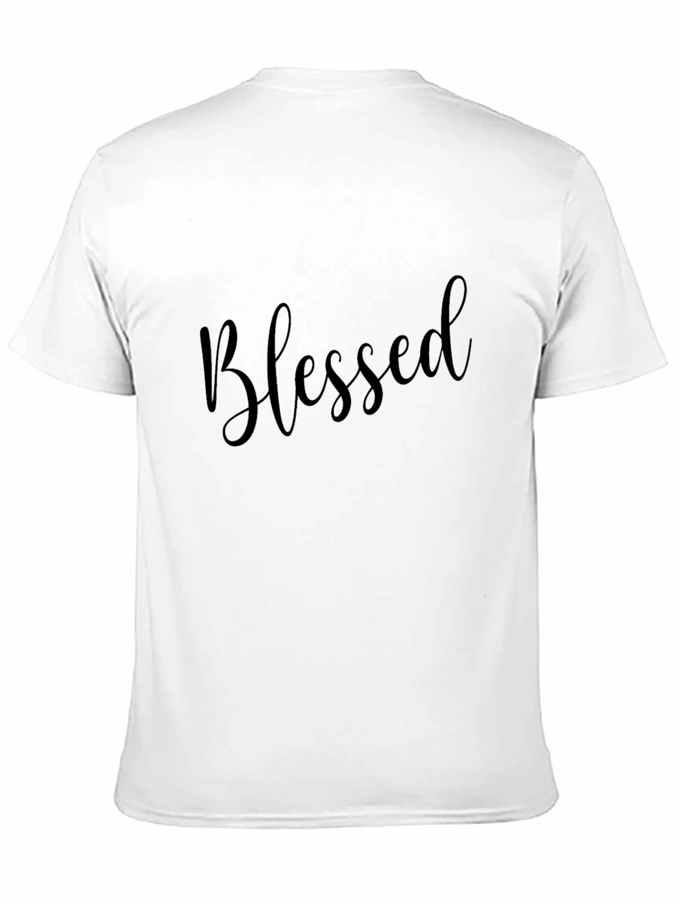 Black Blessed Black Tee - Stylish Casual Wear view 11