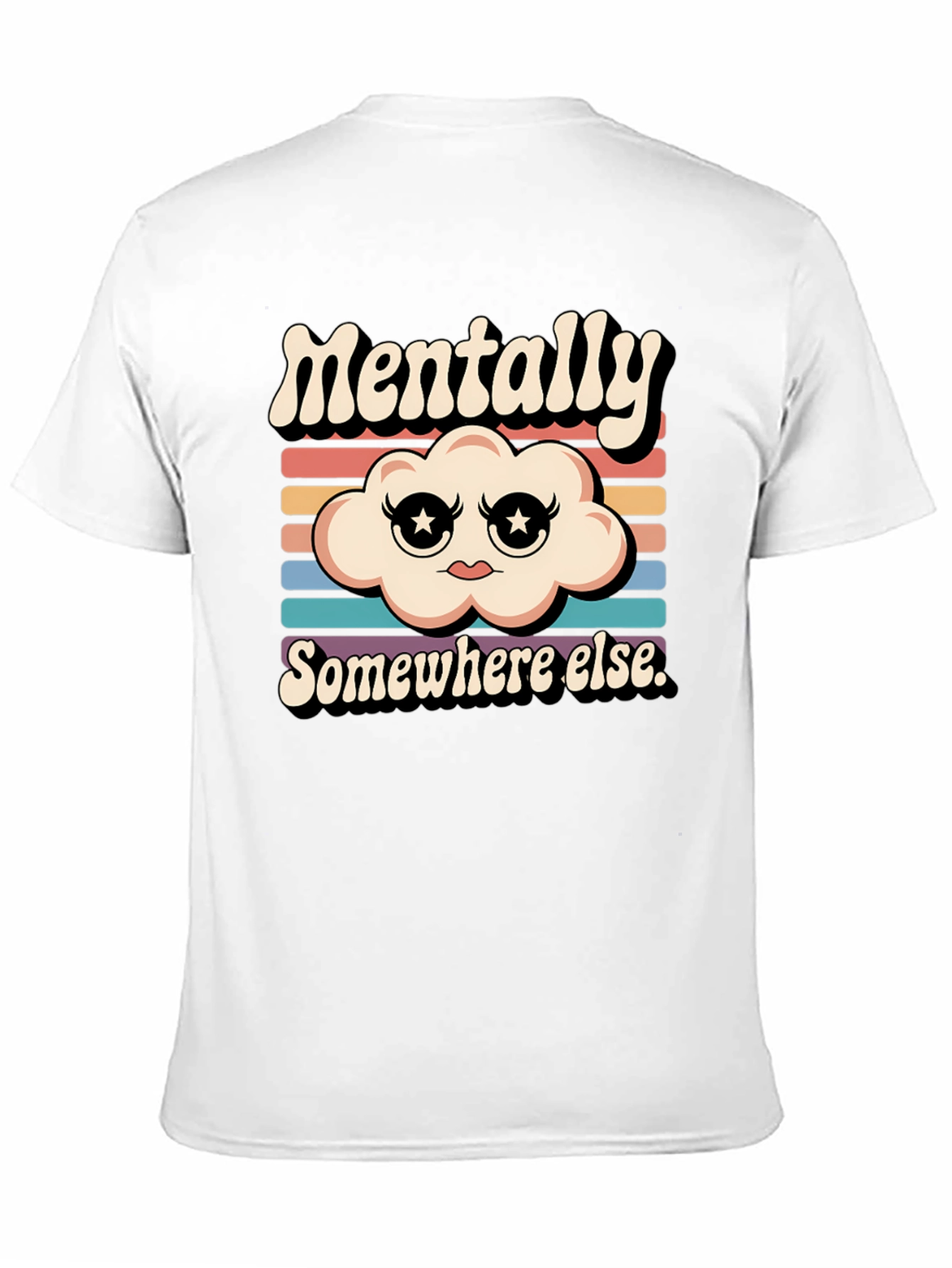 Black Mentally Somewhere Else Graphic Tee view 11