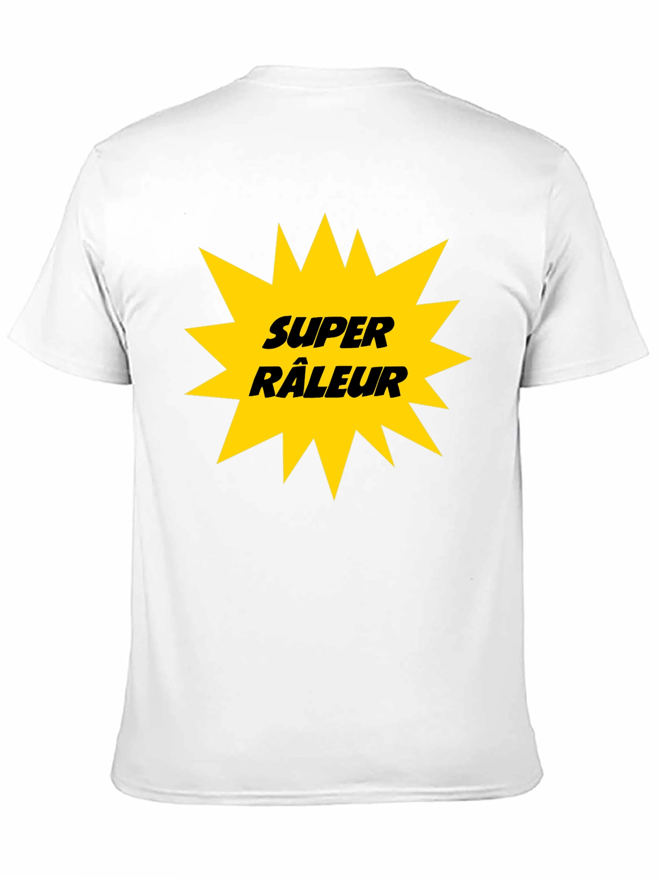 Black Super Râleur Graphic Tee - Black Cotton T-Shirt view 11