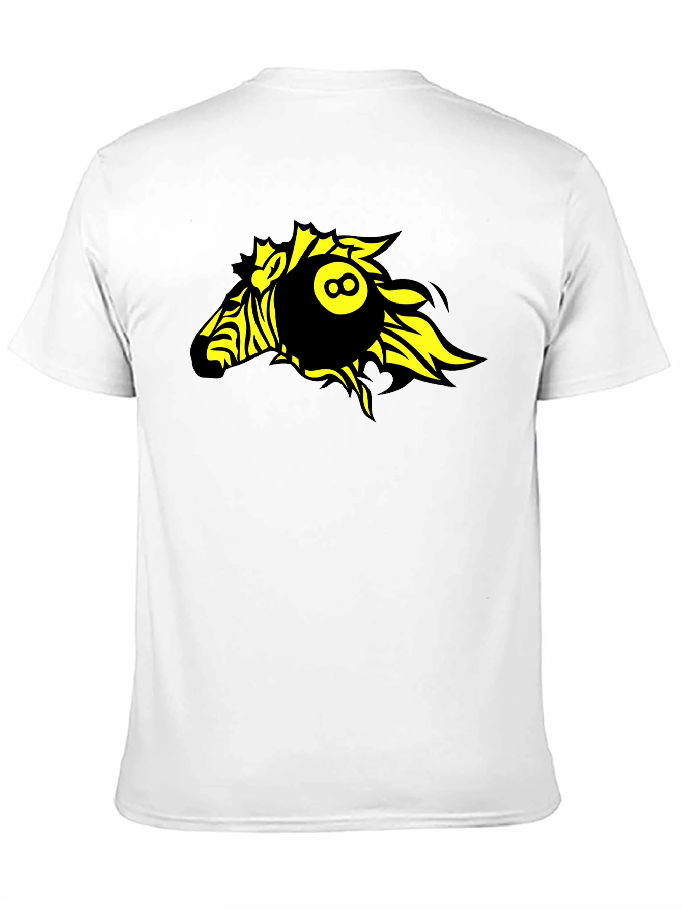 Black Zebra 8-Ball Graphic T-Shirt - Bold Design view 11