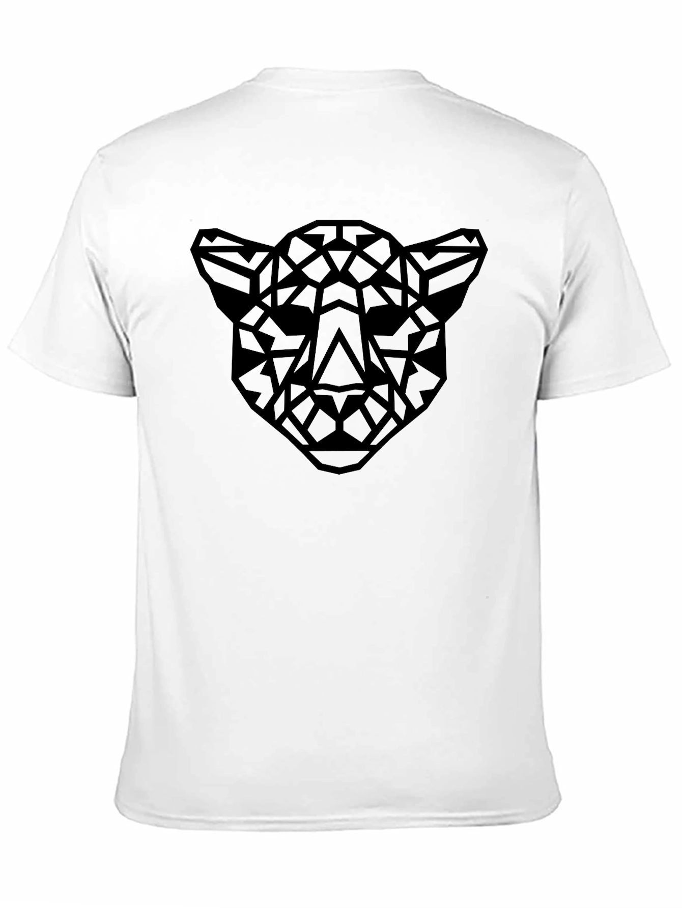 Black Geometric Panther T-Shirt - Modern Style view 11