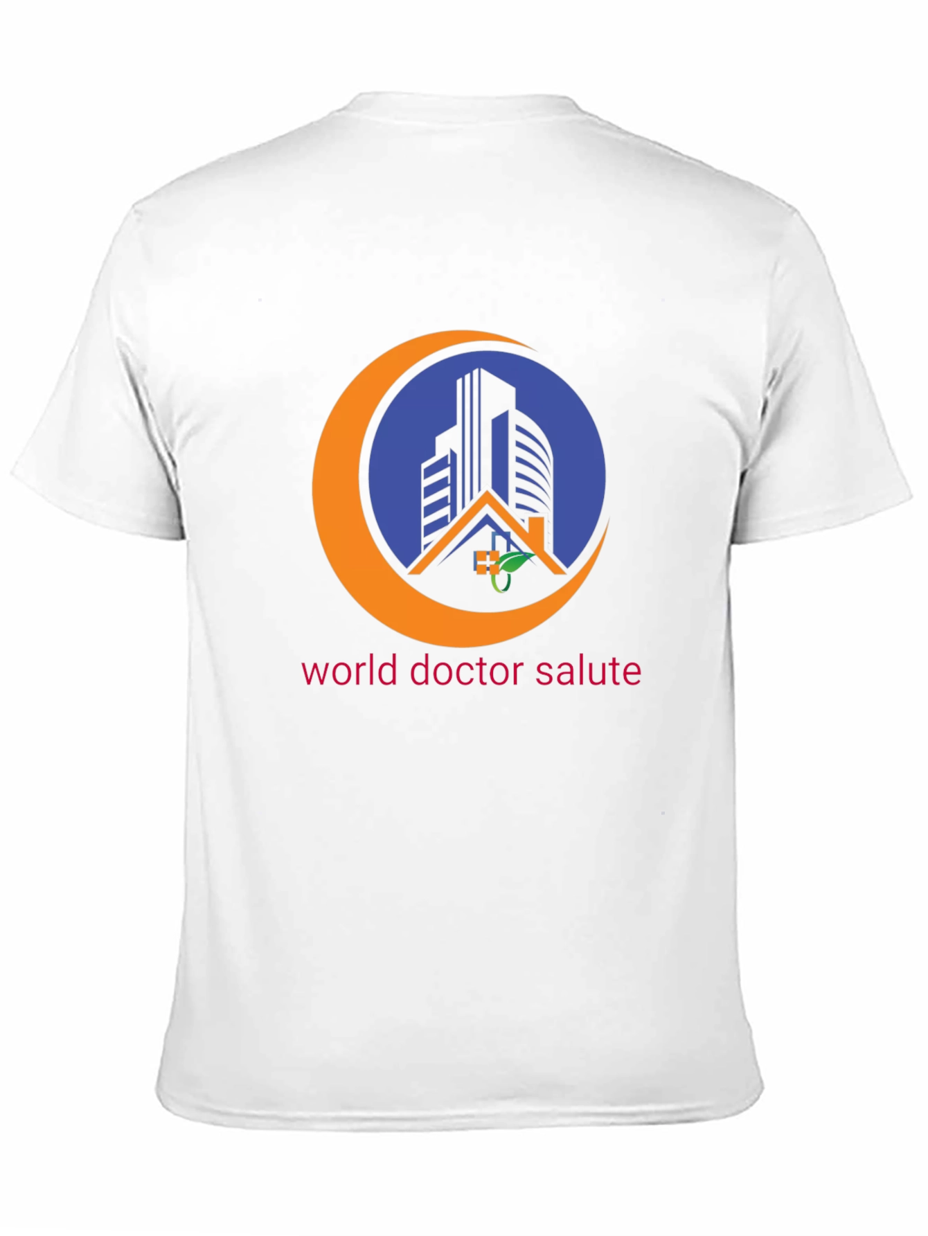 Black World Doctor Salute Black T-Shirt view 11
