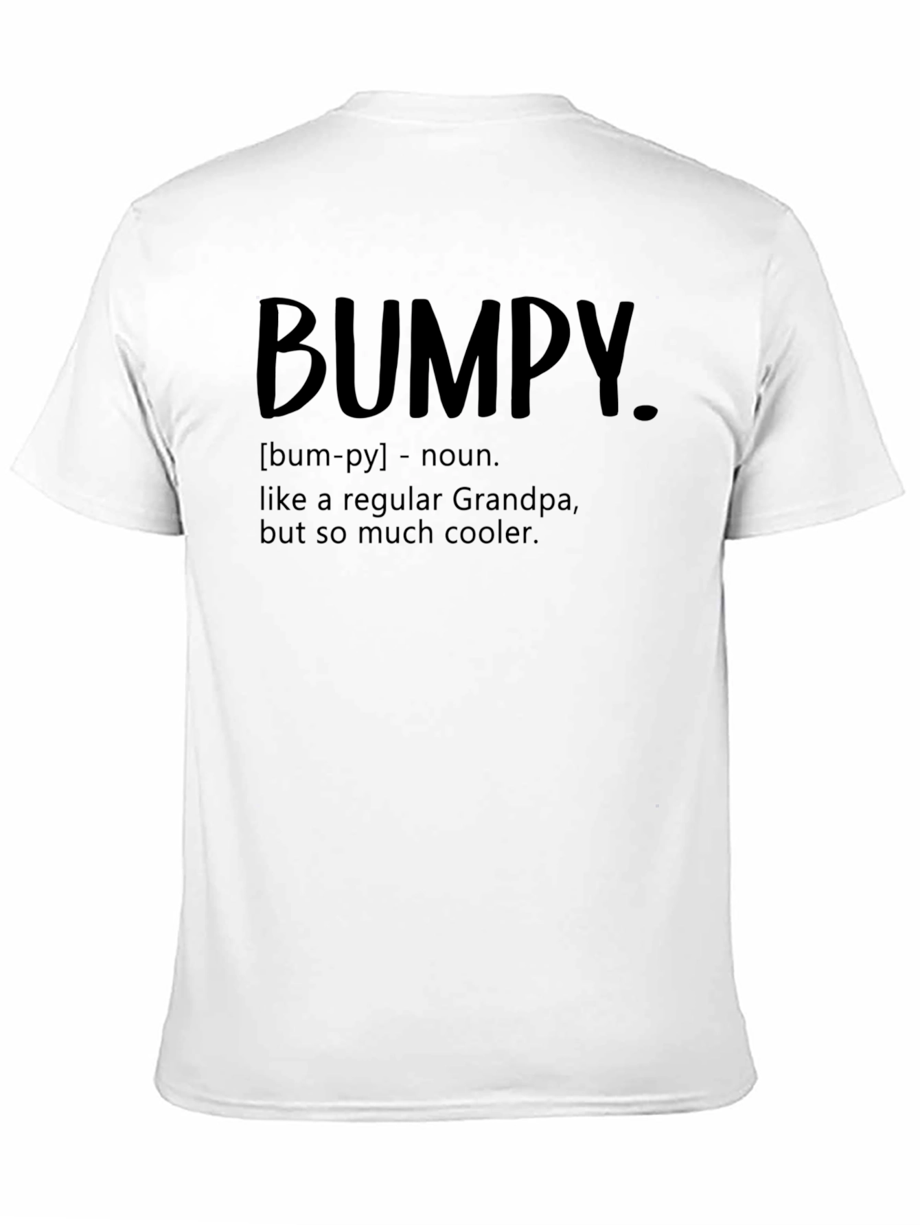 Black Bumpy Grandpa Definition T-Shirt view 11