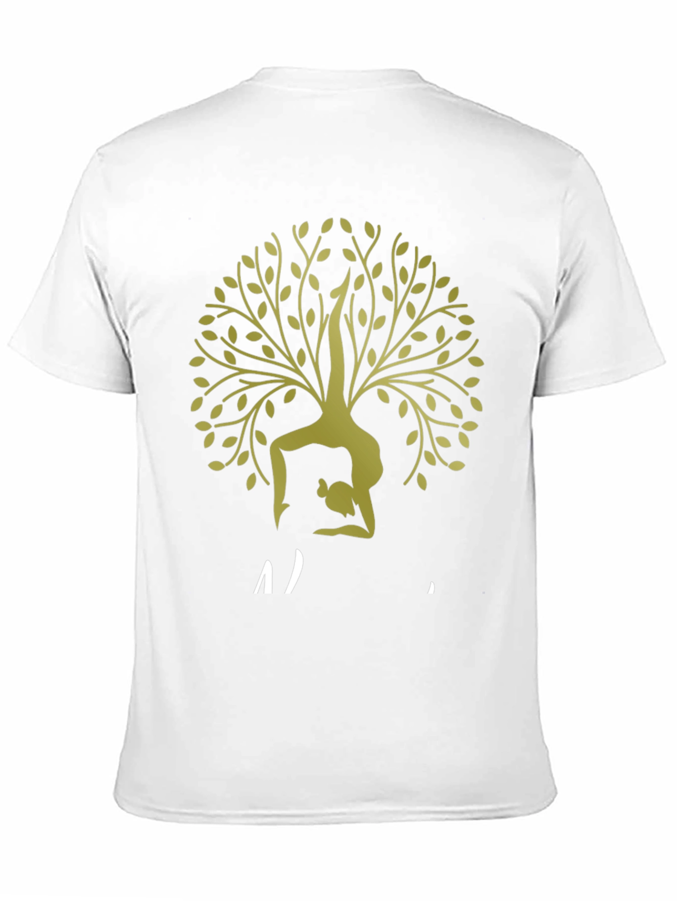 Black Yoga Tree T-Shirt - Black view 11