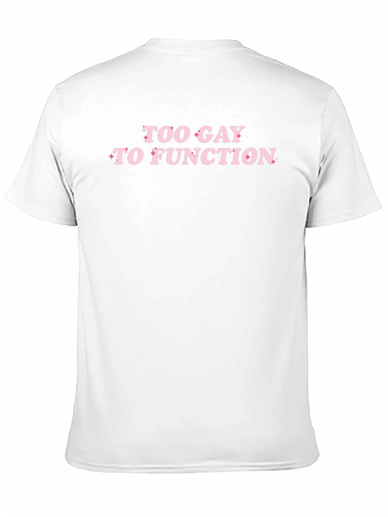 Black Too Gay to Function Black T-Shirt view 11