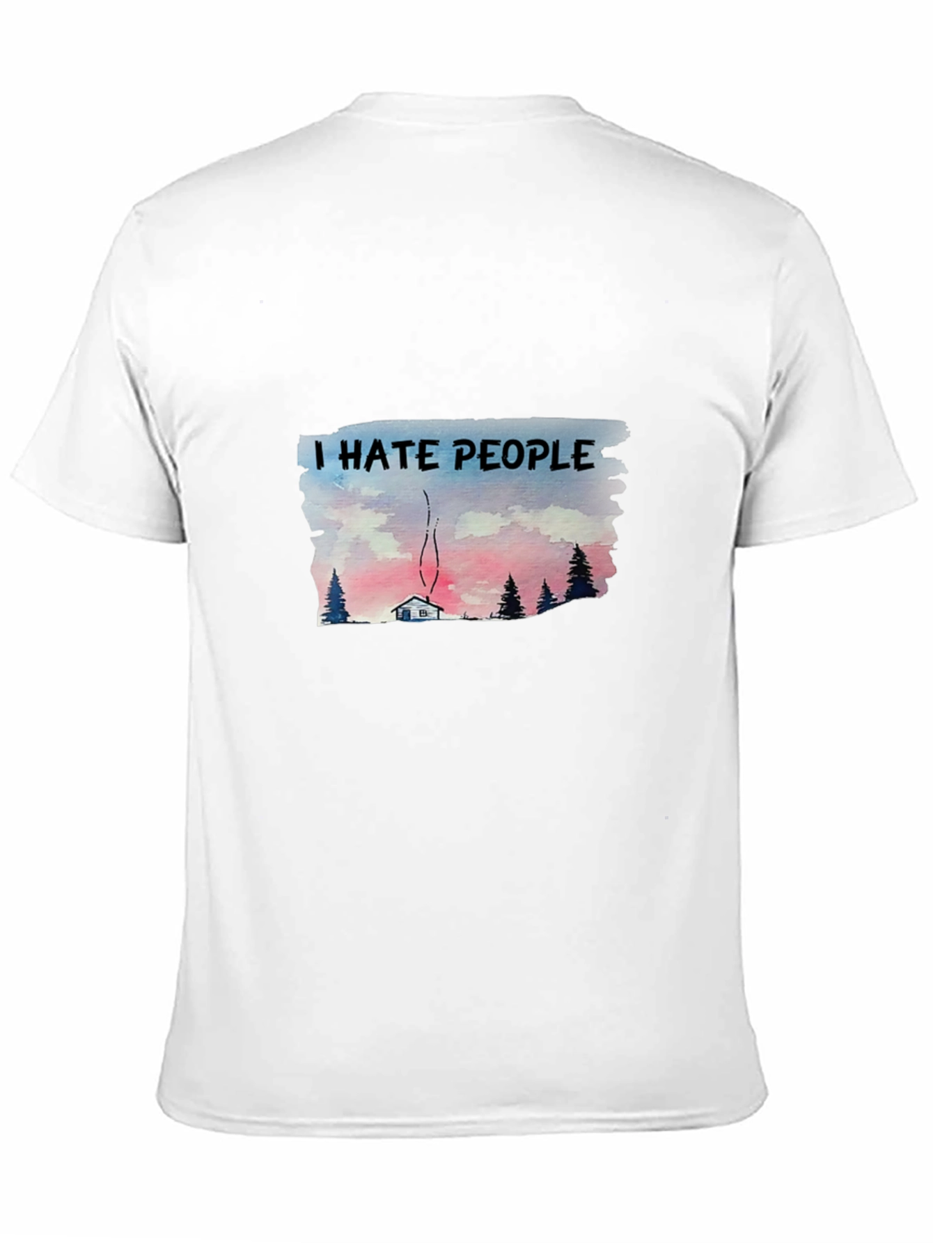 Black I Hate People T-Shirt - Cabin in the Woods Graphic Tee view 11