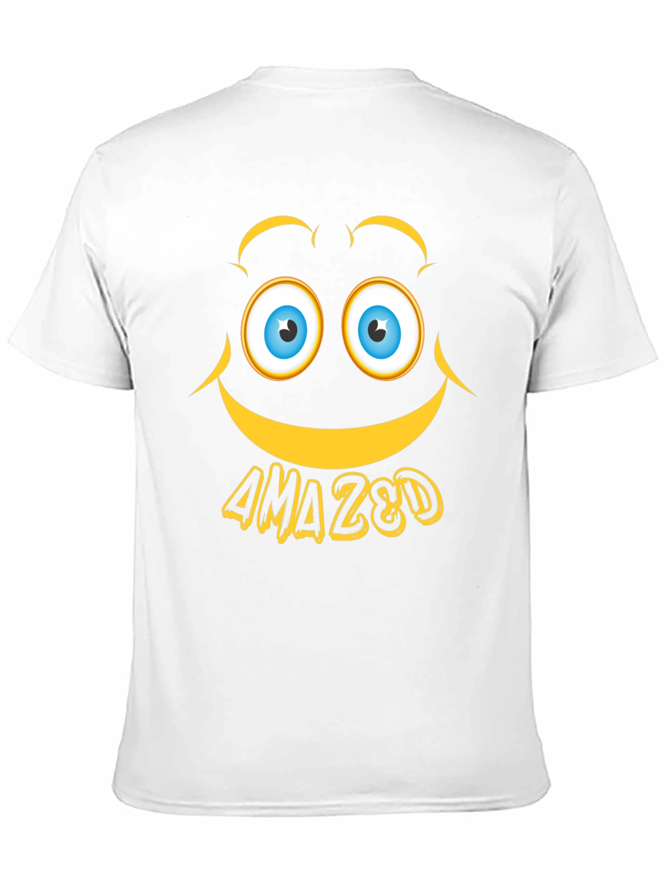 Black Amazed Graphic Tee - Expressive Emoji Design view 11