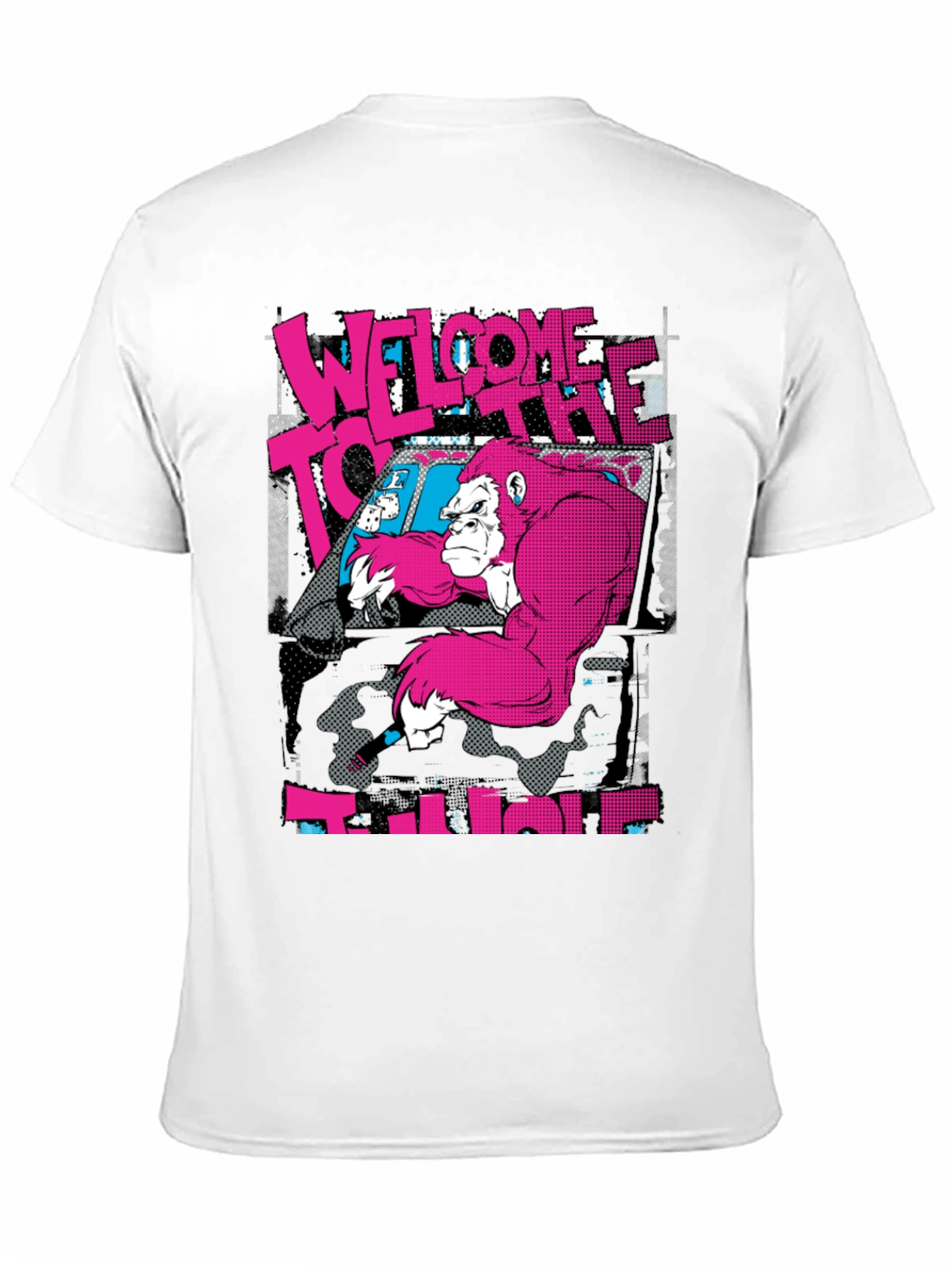 Black Welcome to the Jungle Gorilla Graphic T-Shirt view 11