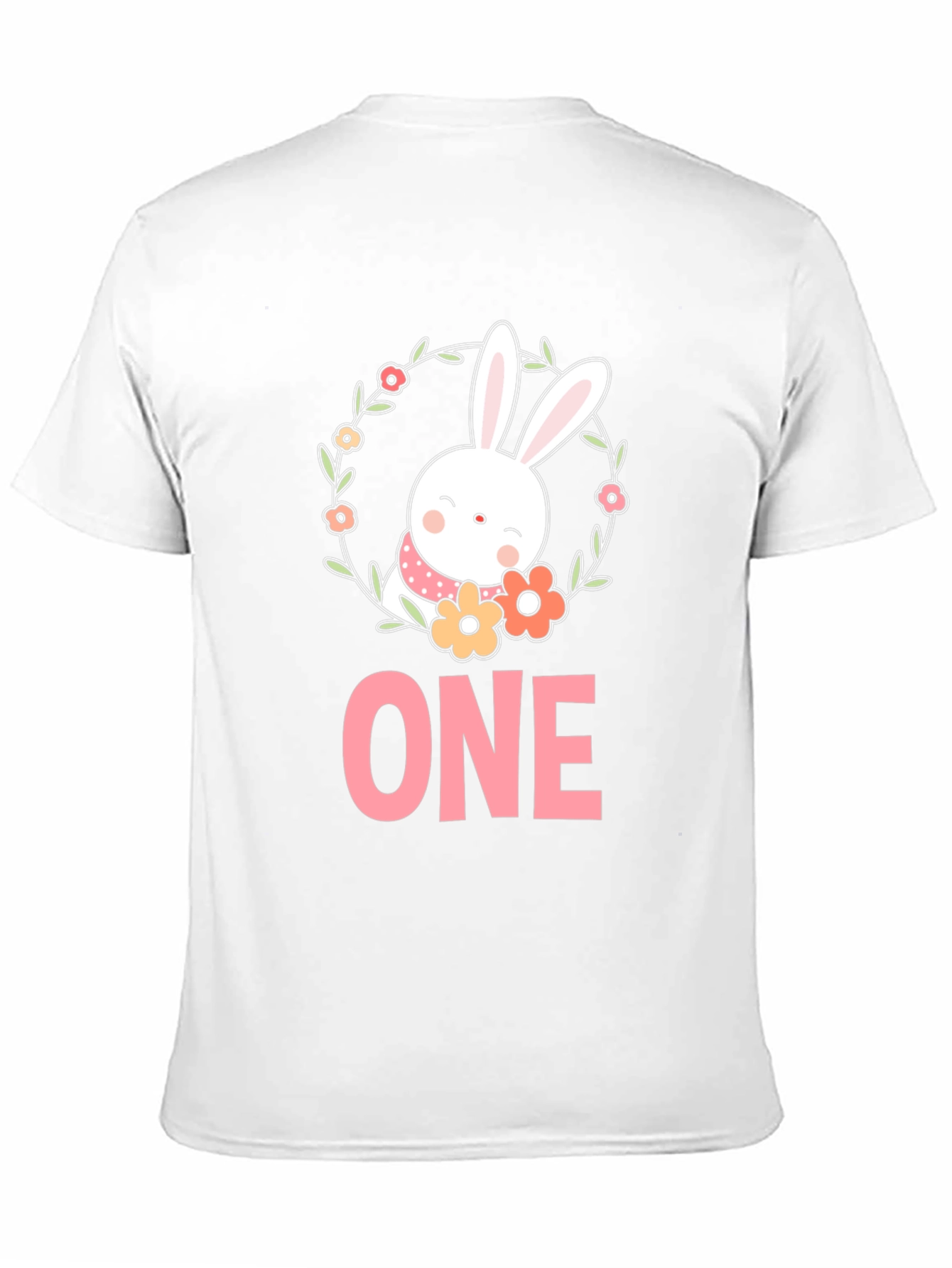 Black Bunny ONE - Baby's First Birthday T-Shirt view 11