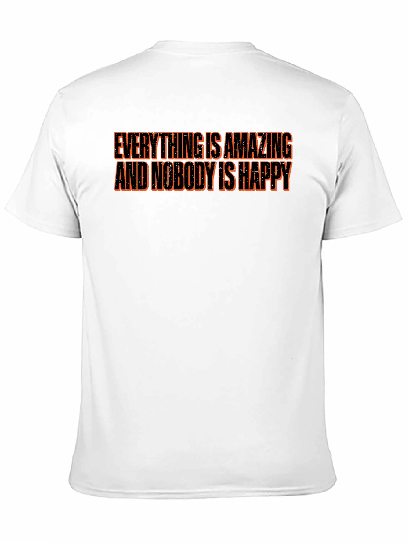 Black Everything is Amazing T-Shirt - Black Crew Neck Tee view 11
