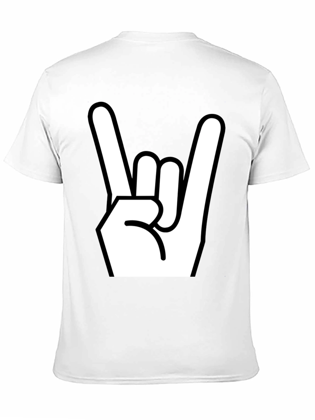 Black Rock On! Graphic Print Black T-Shirt view 11