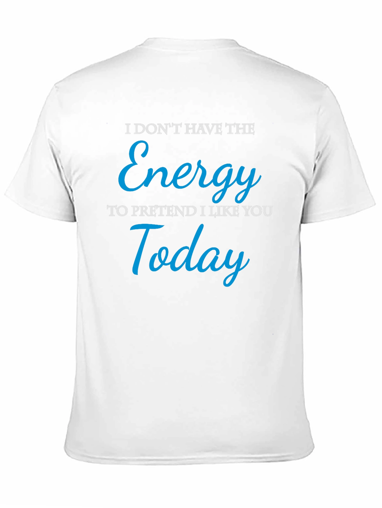 Black Funny 'Energy to Pretend' Graphic Tee view 11