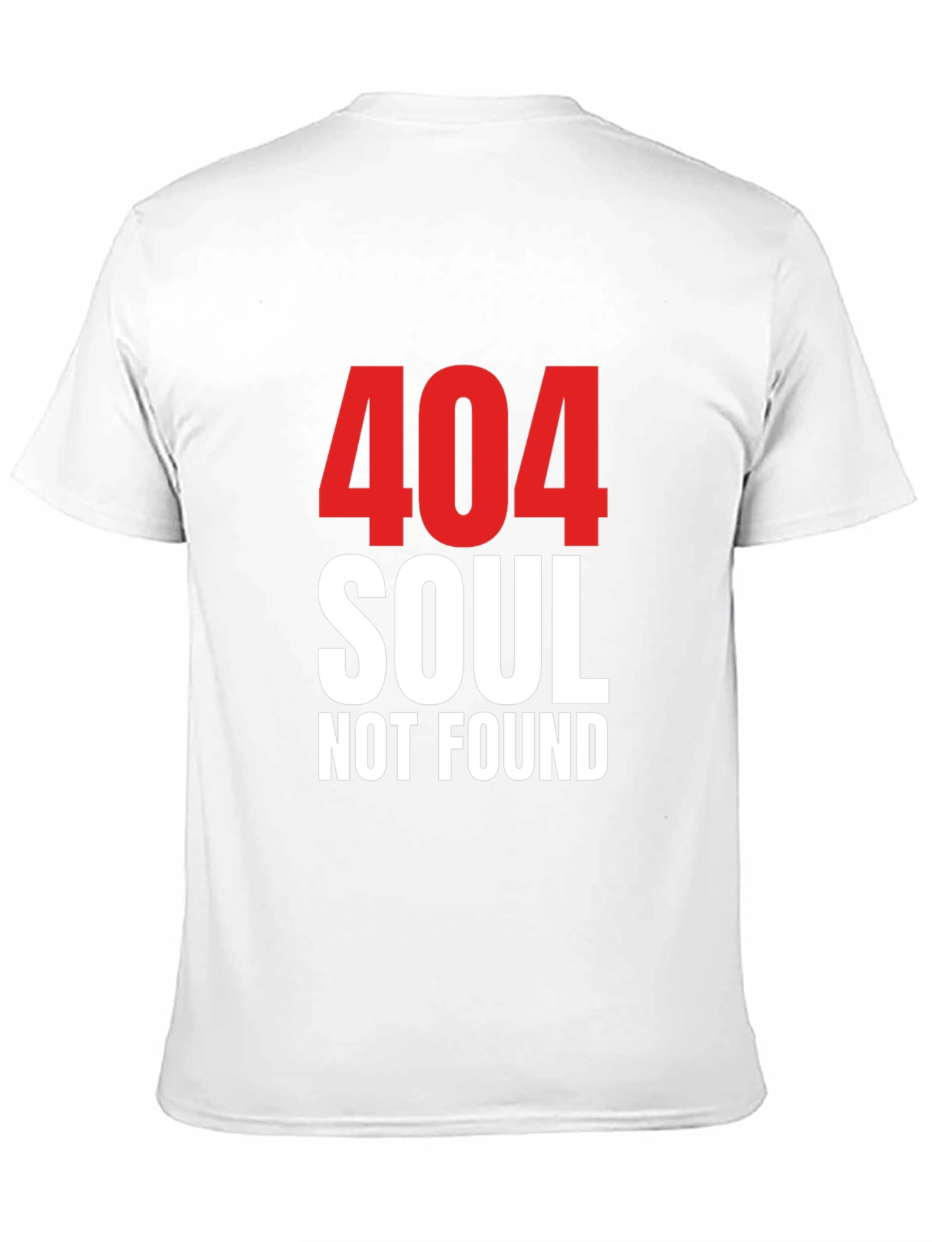 Black 404 Soul Not Found Graphic Tee - Black Cotton Blend Shirt view 11