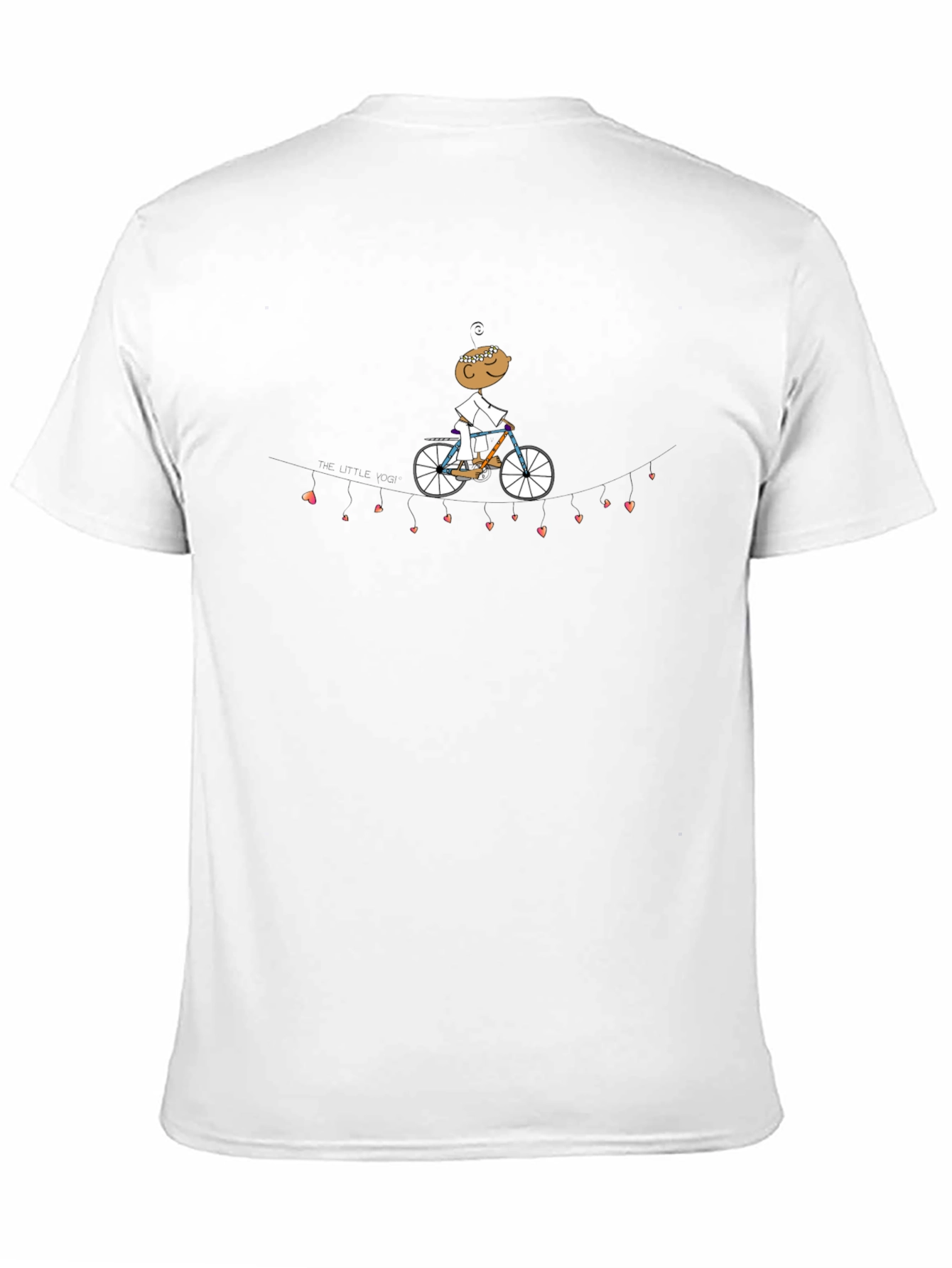 Black Heart String Cyclist Graphic Tee - Black view 11