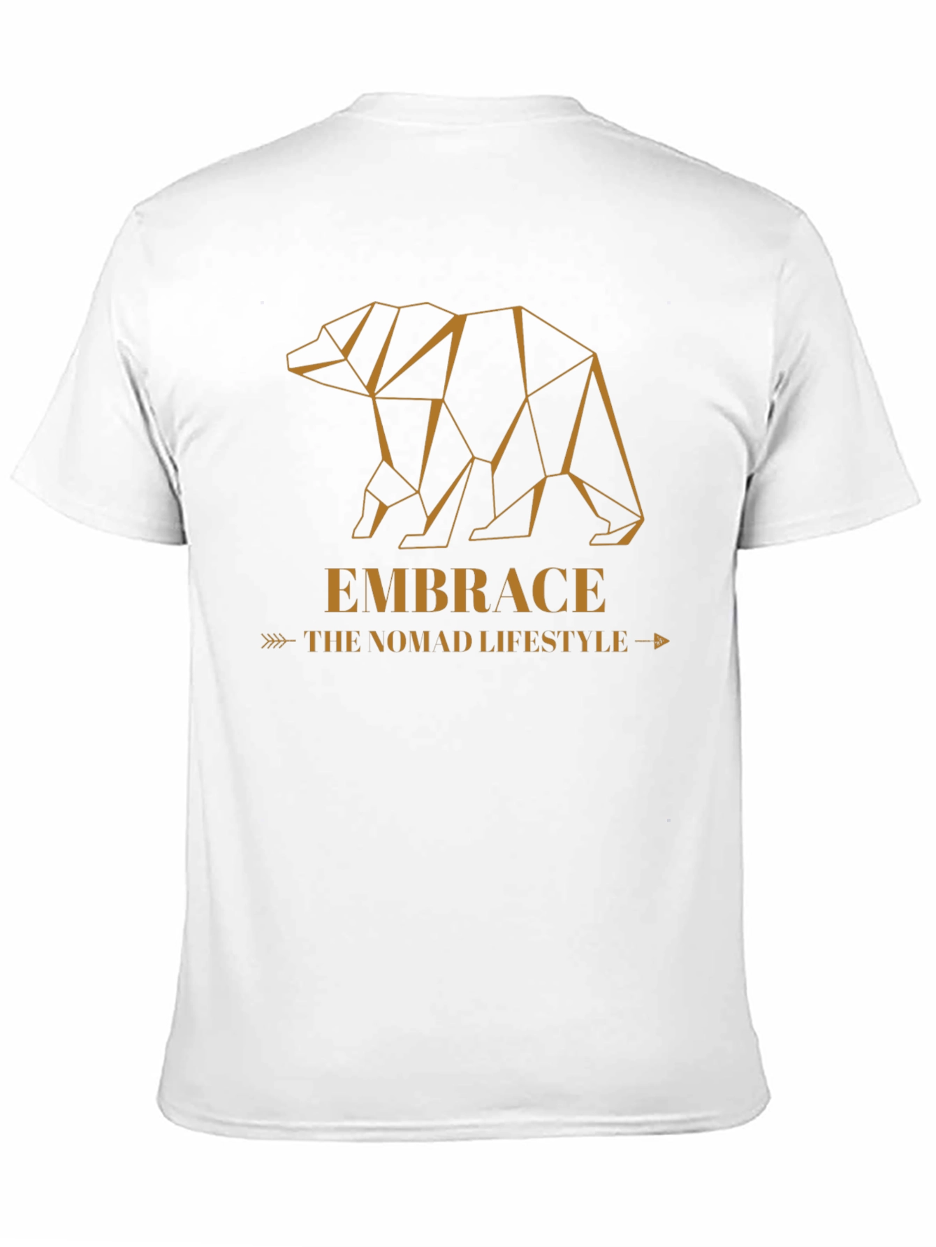 Geometric Bear Graphic Tee - Embrace the Nomad Lifestyle - 11
