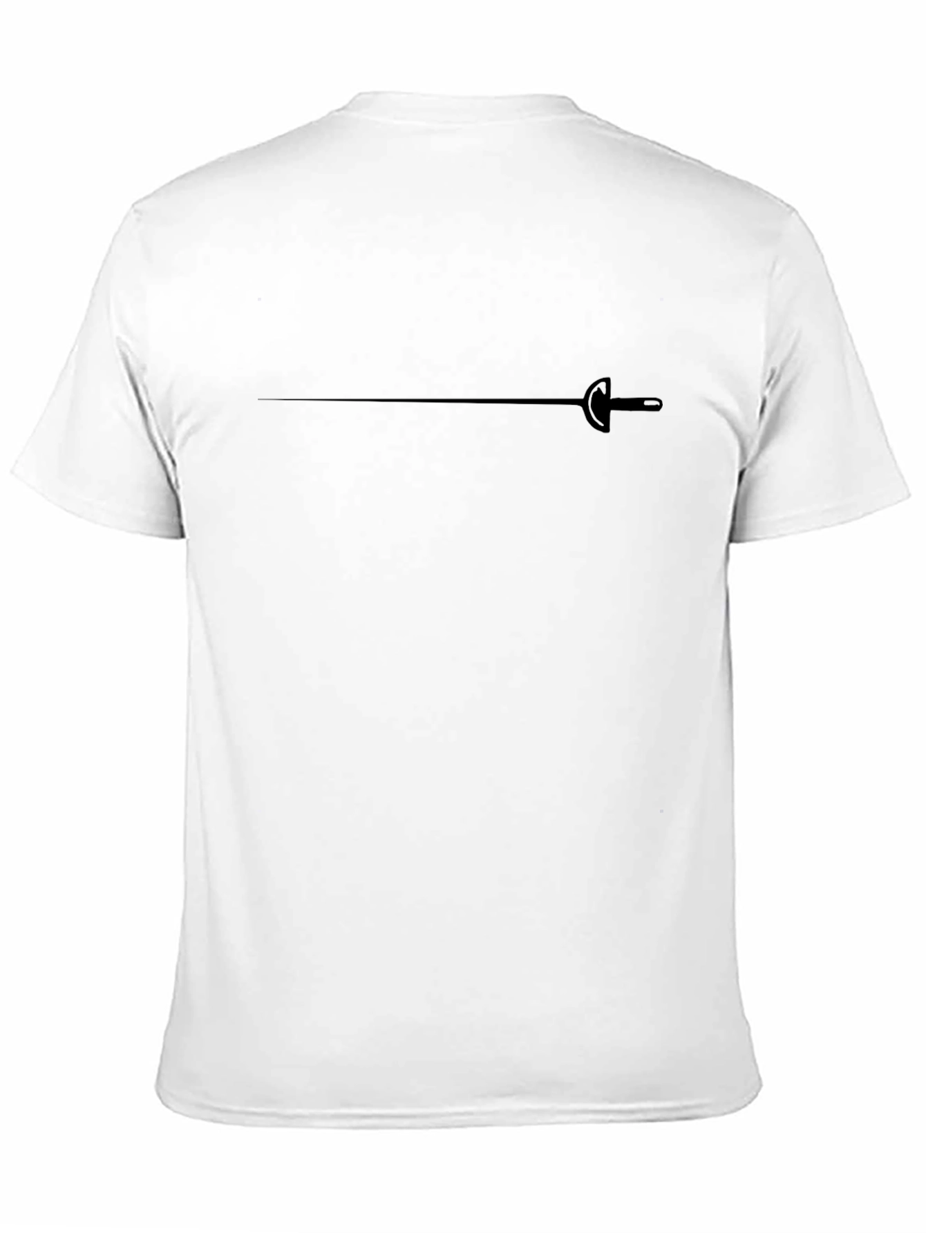 Black Fencing Sword Graphic Tee - Stylish Minimalist Design view 11