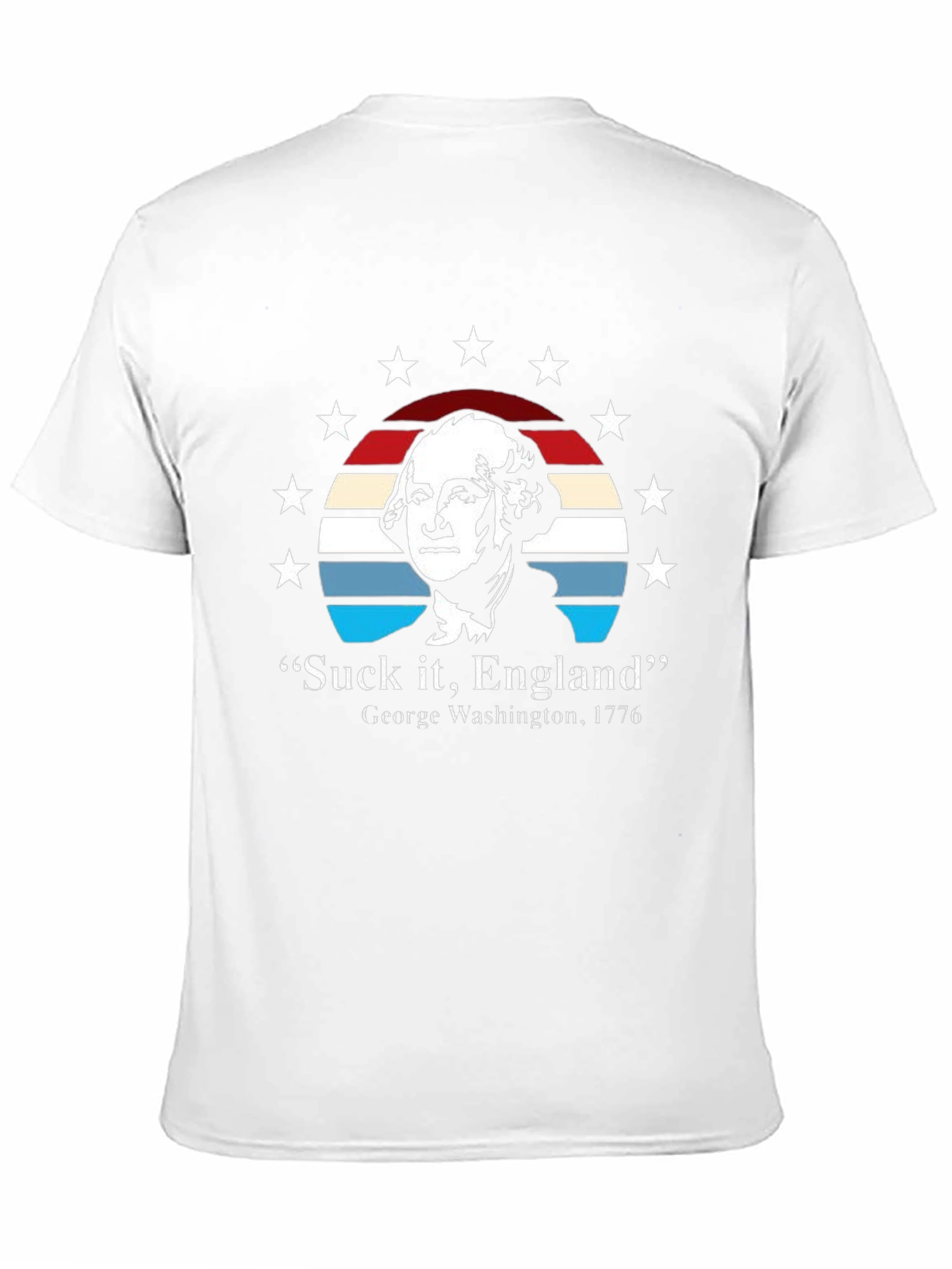 Black Suck It, England T-Shirt - George Washington 1776 view 11