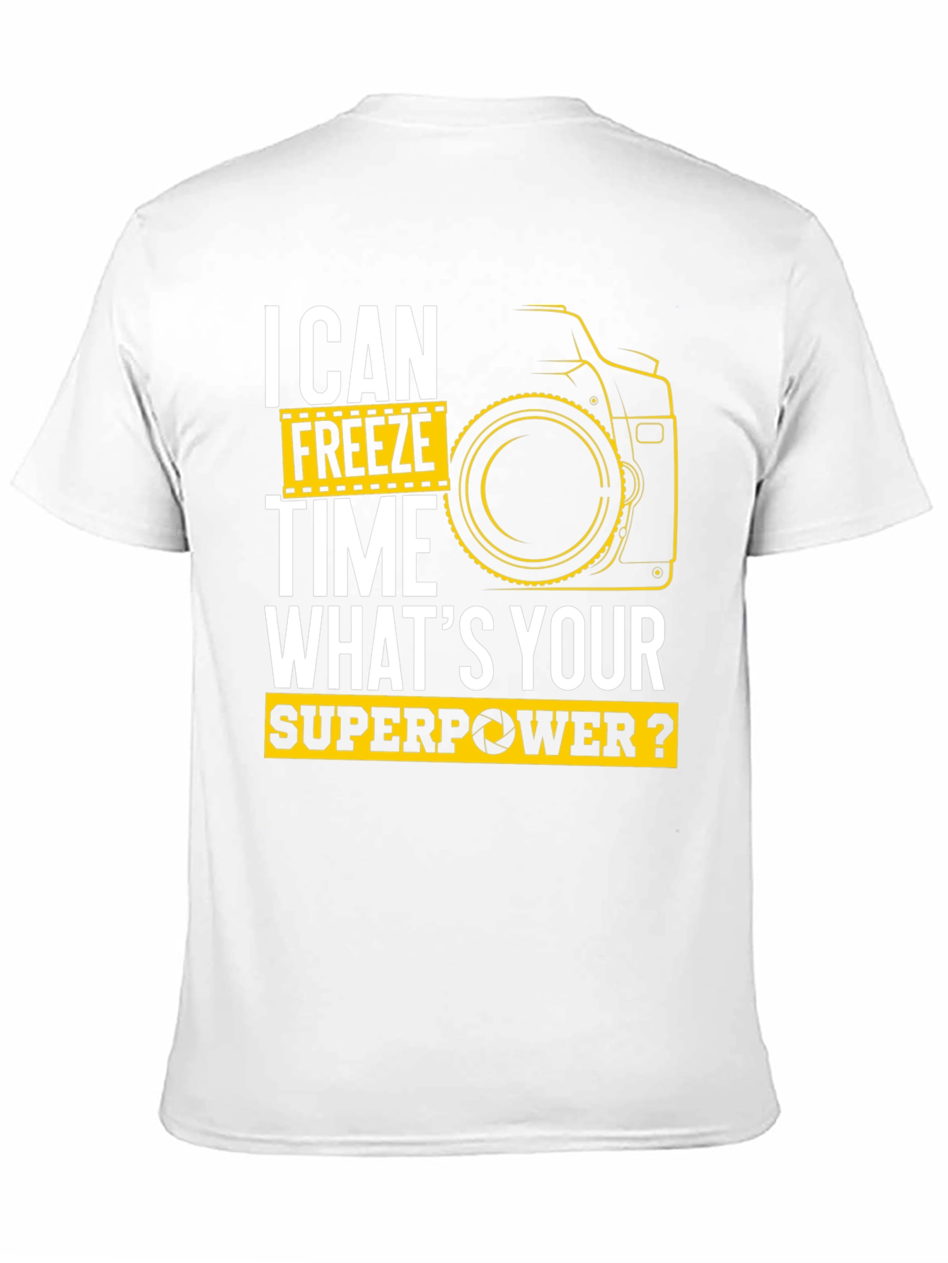Black I Can Freeze Time Superpower Photographer Black T-Shirt view 11