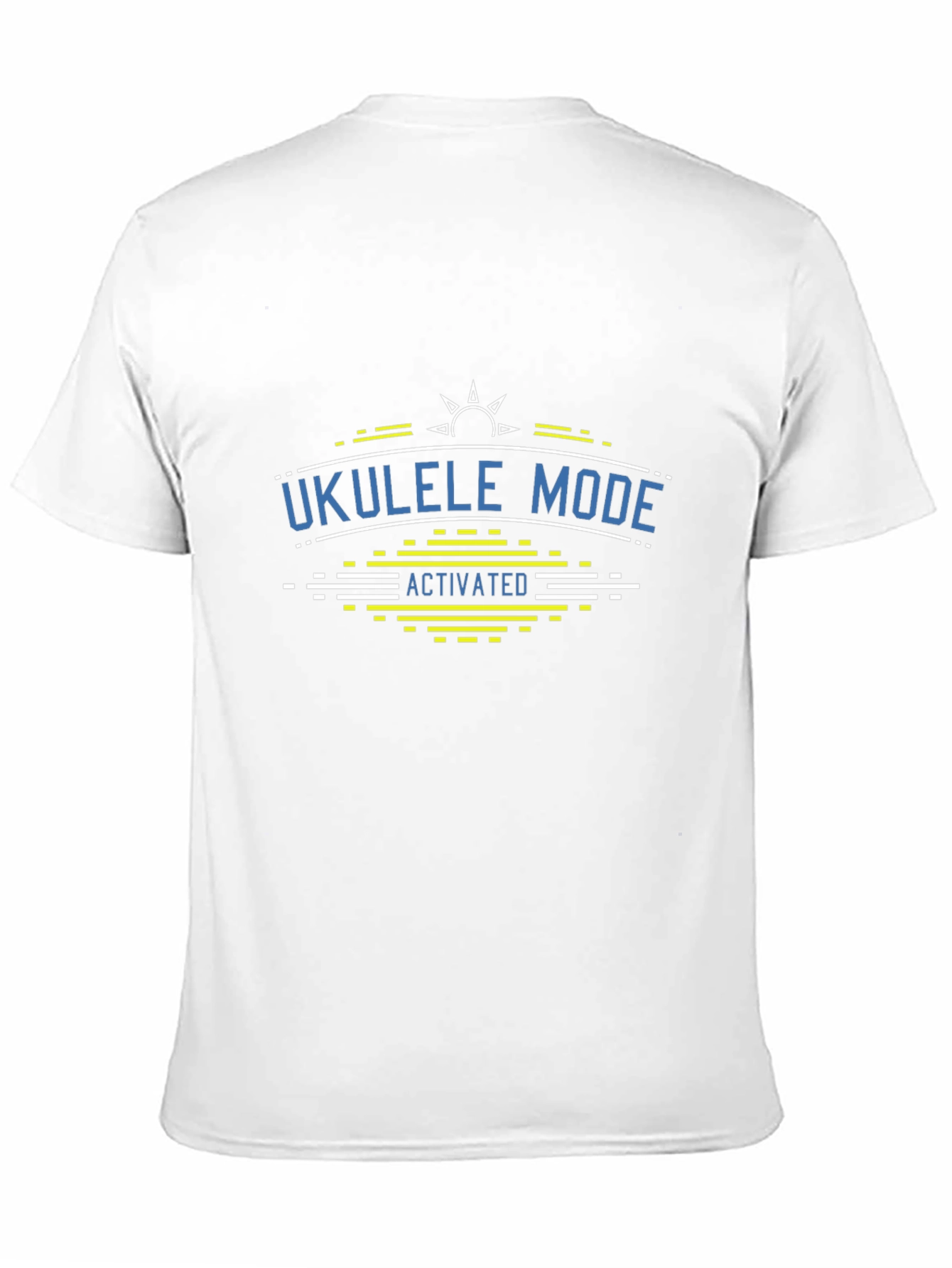 Black Ukulele Mode Activated Black T-Shirt view 11