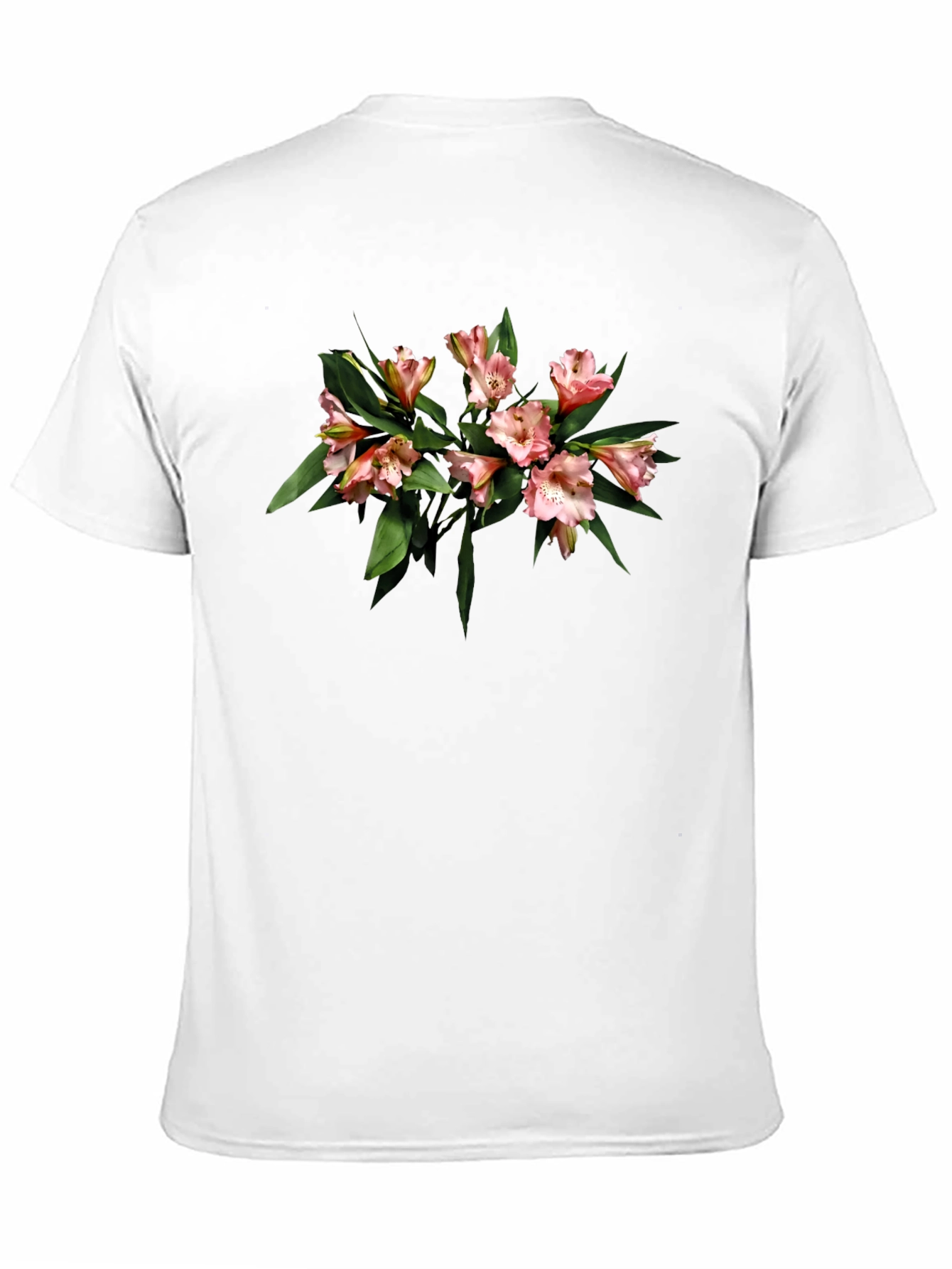 Black Floral Print Black T-Shirt - Casual Style view 11